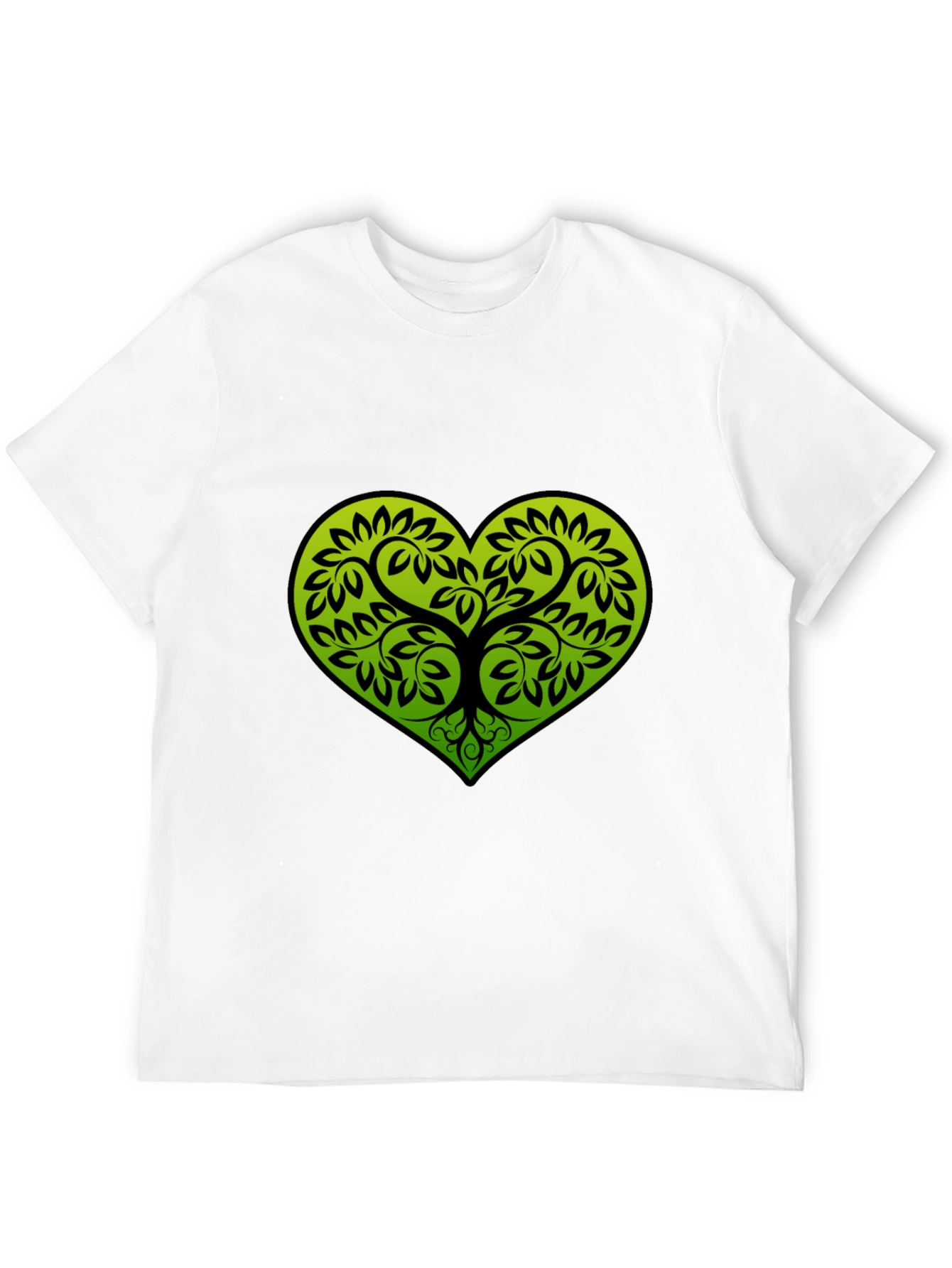 Heart Tree Black T-Shirt