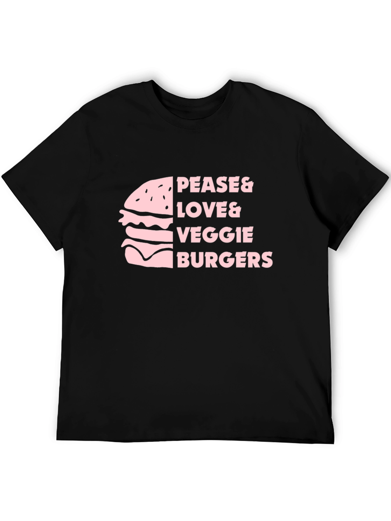 Pease & Love & Veggie Burgers T-Shirt