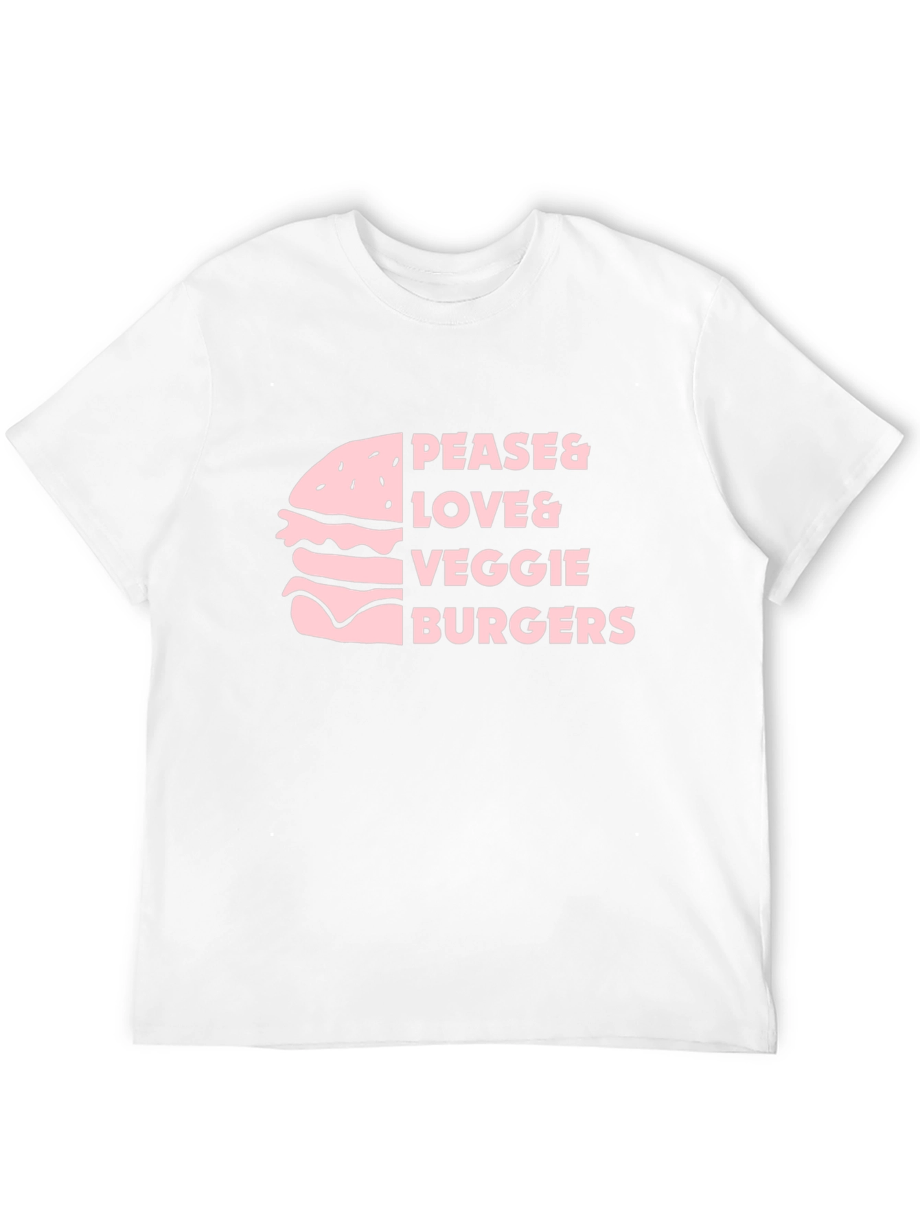 Pease & Love & Veggie Burgers T-Shirt