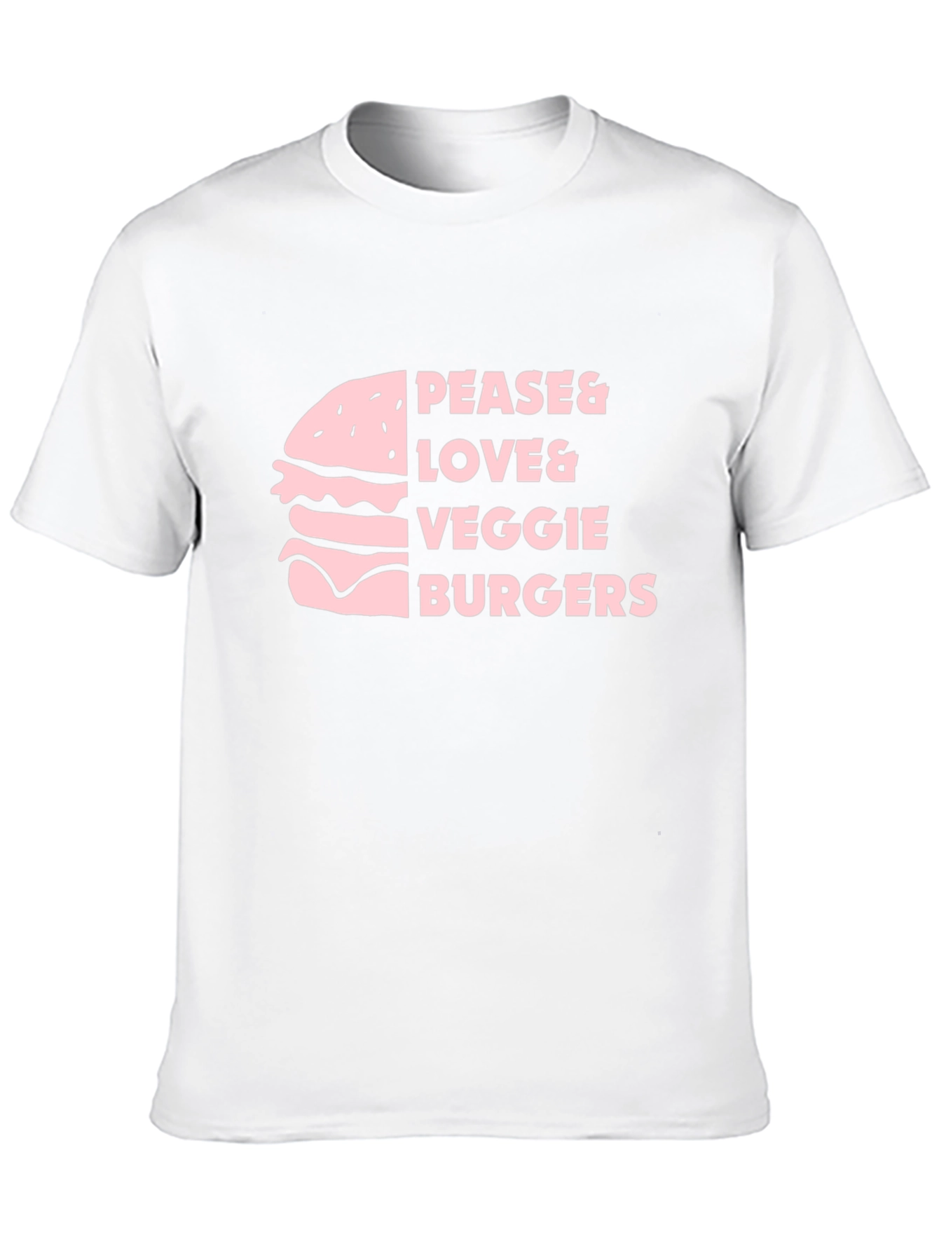 Pease & Love & Veggie Burgers T-Shirt