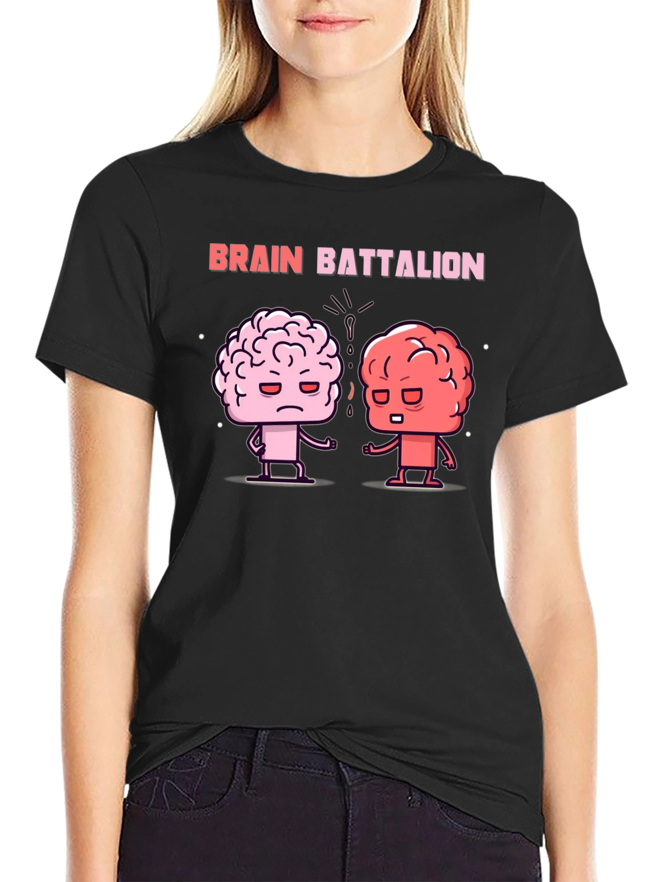 Brain Battalion Graphic Tee - Black Cotton T-Shirt