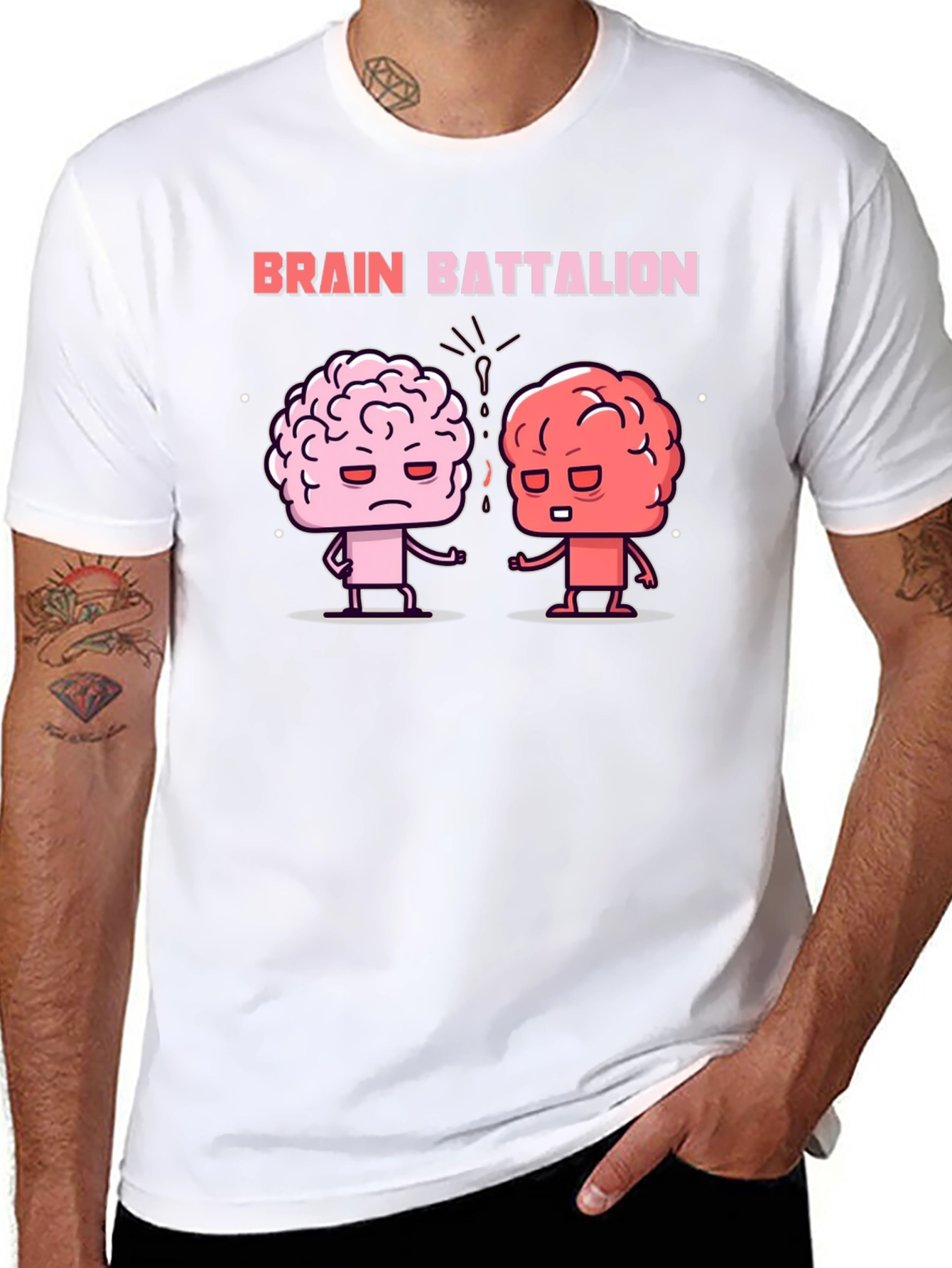 Brain Battalion Graphic Tee - Black Cotton T-Shirt