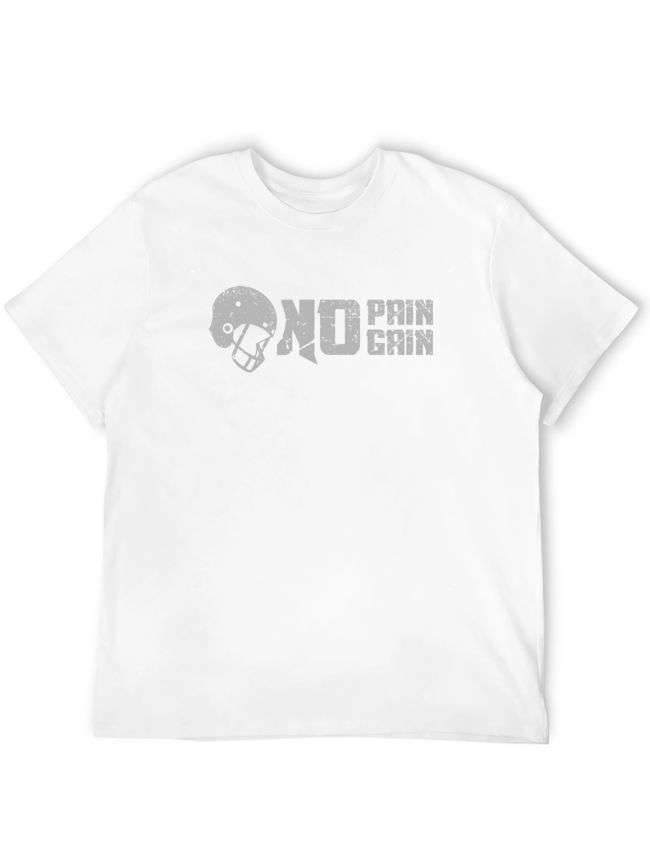 No Pain No Gain Football Helmet Graphic Tee