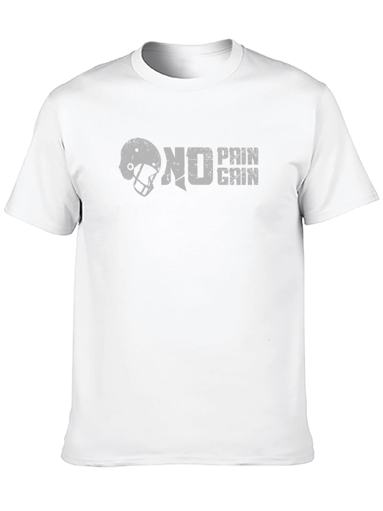 No Pain No Gain Football Helmet Graphic Tee
