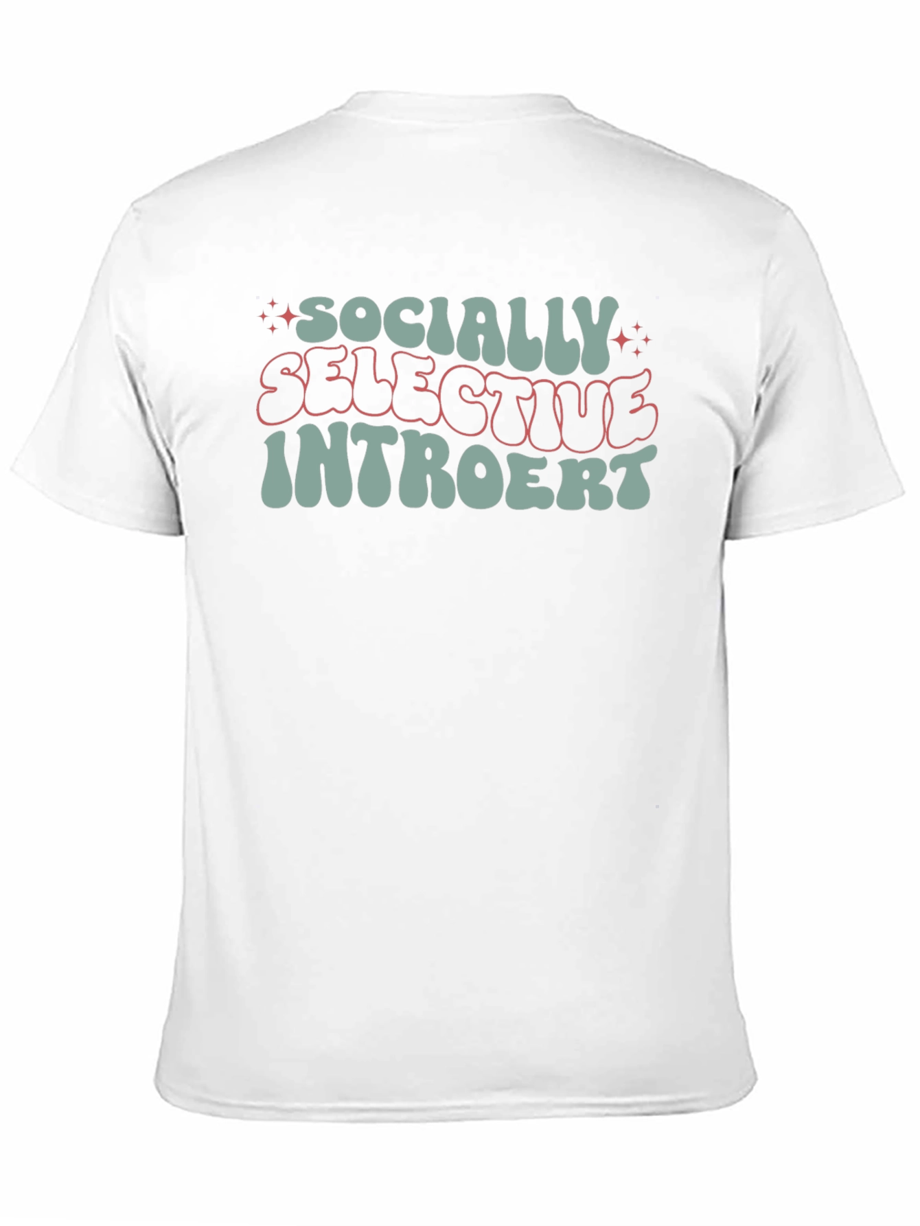 Socially Selective Introvert Black Graphic Tee