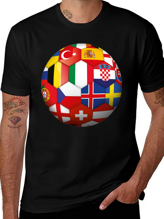 Euro Flags Soccer Ball T-Shirt