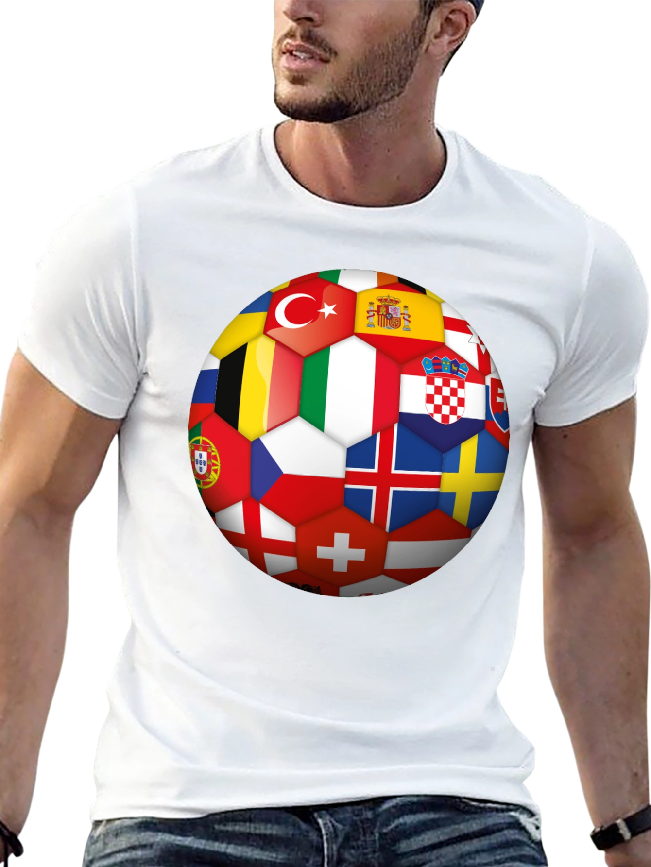 Euro Flags Soccer Ball T-Shirt
