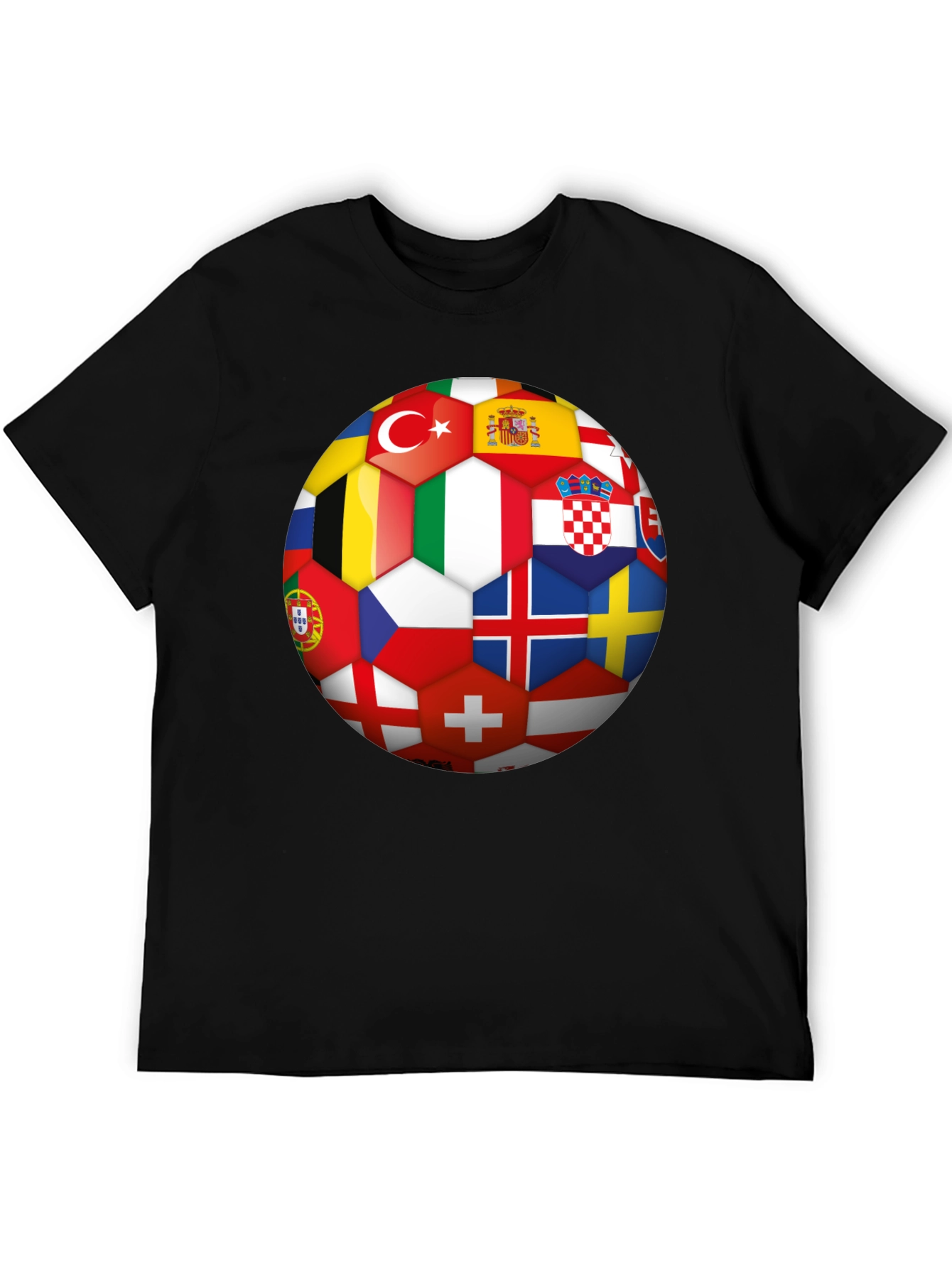 Euro Flags Soccer Ball T-Shirt