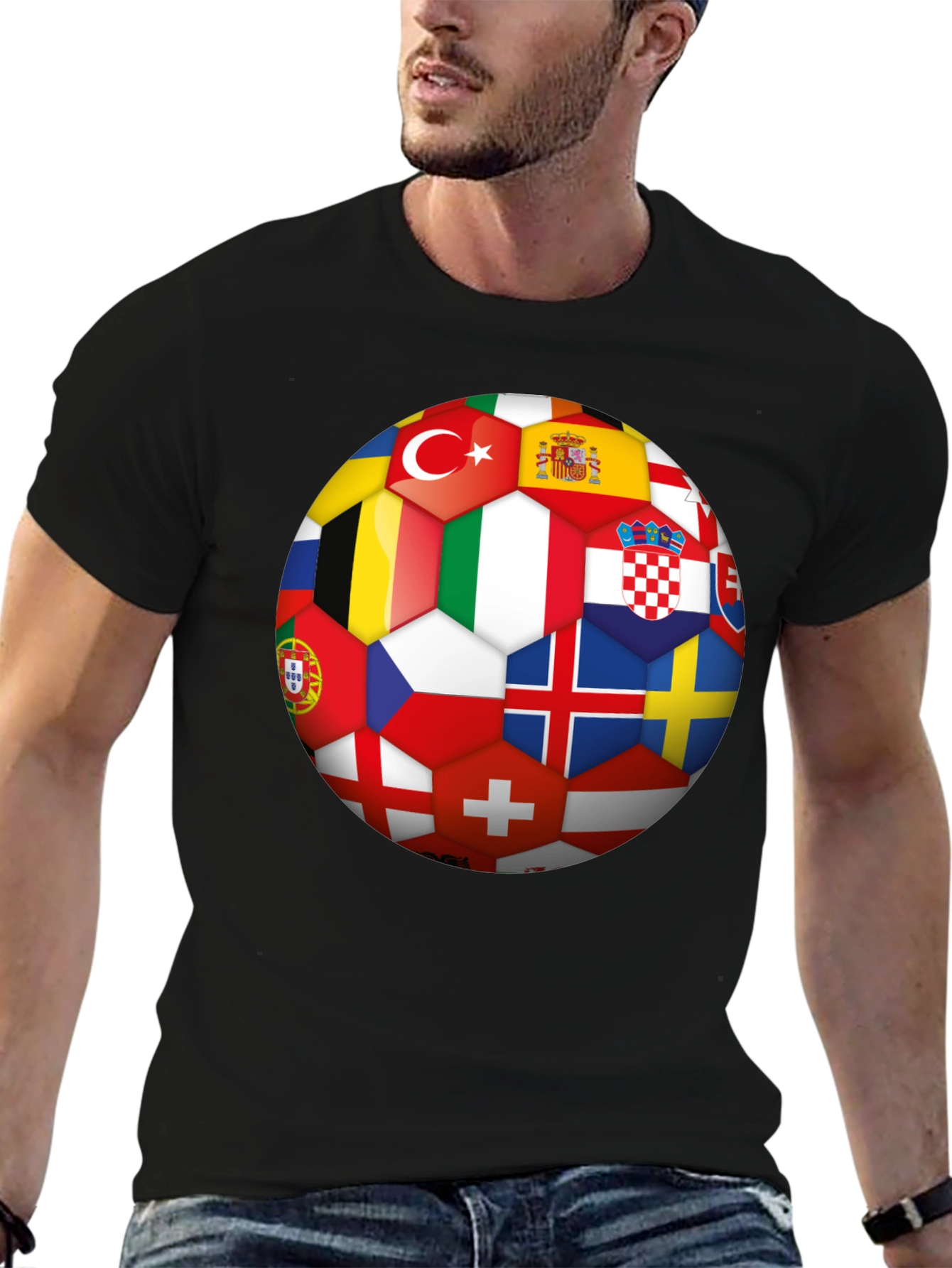 Euro Flags Soccer Ball T-Shirt