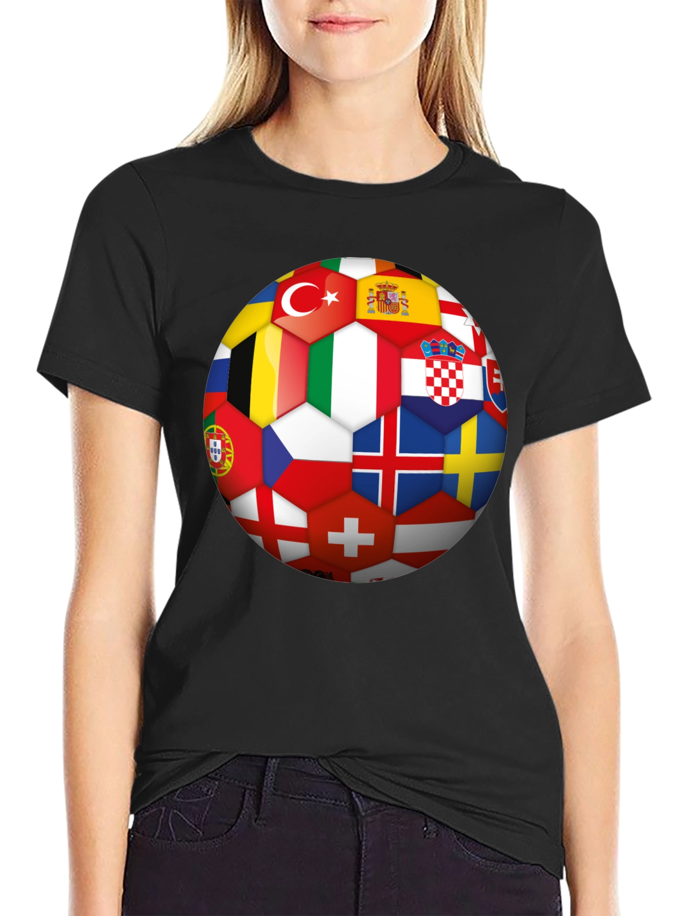 Euro Flags Soccer Ball T-Shirt