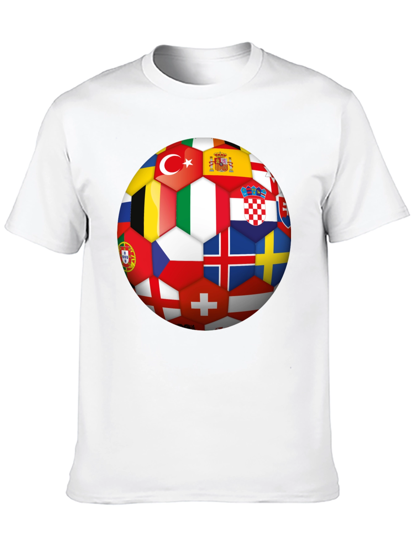 Euro Flags Soccer Ball T-Shirt