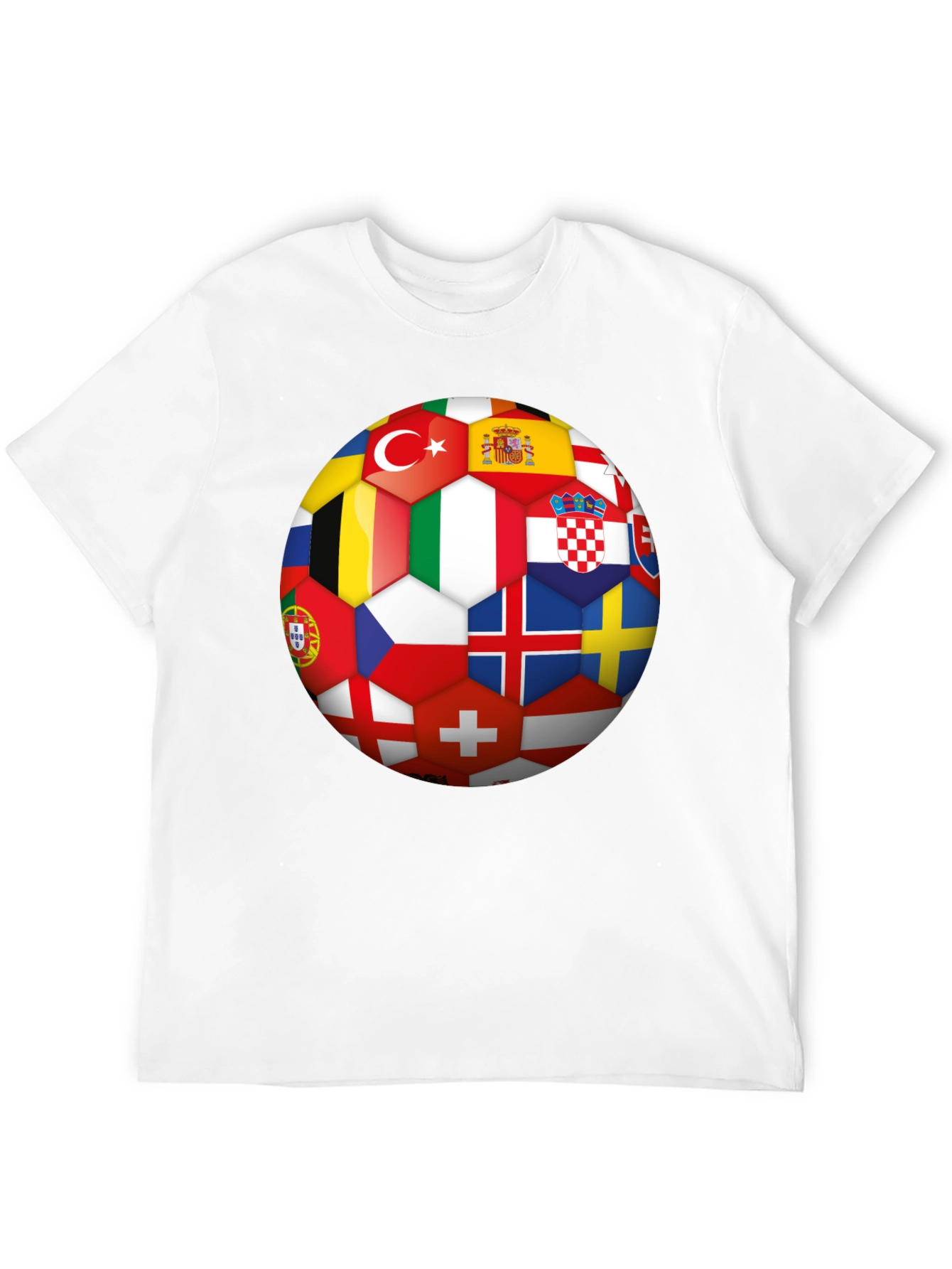 Euro Flags Soccer Ball T-Shirt