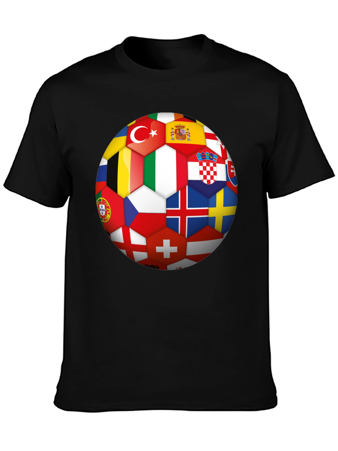 Euro Flags Soccer Ball T-Shirt