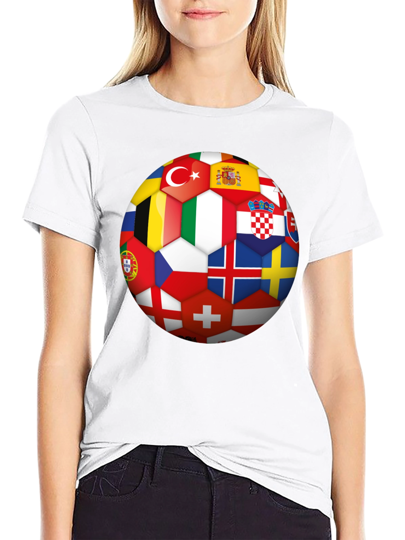 Euro Flags Soccer Ball T-Shirt