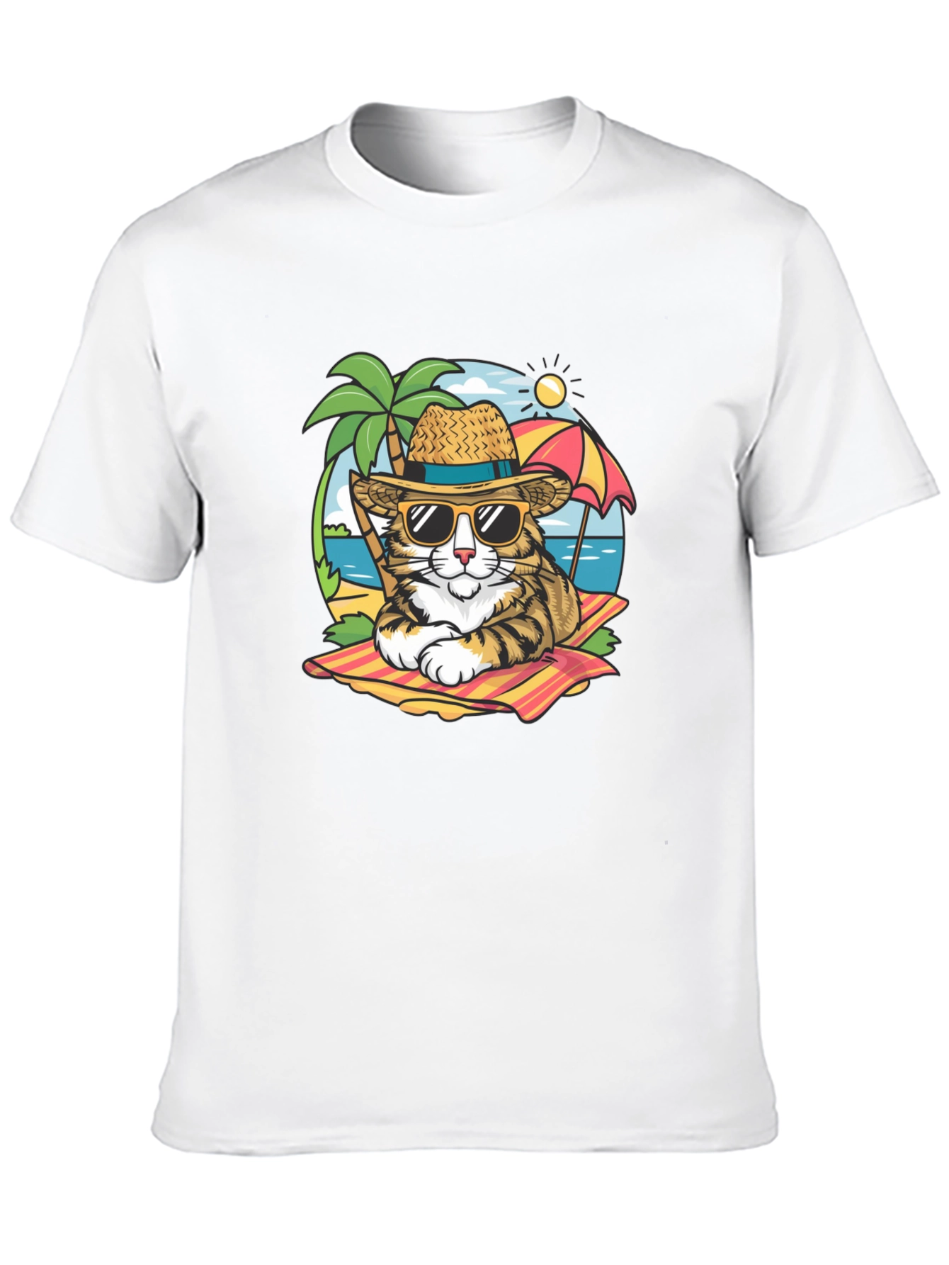 Cool Cat Beach T-Shirt