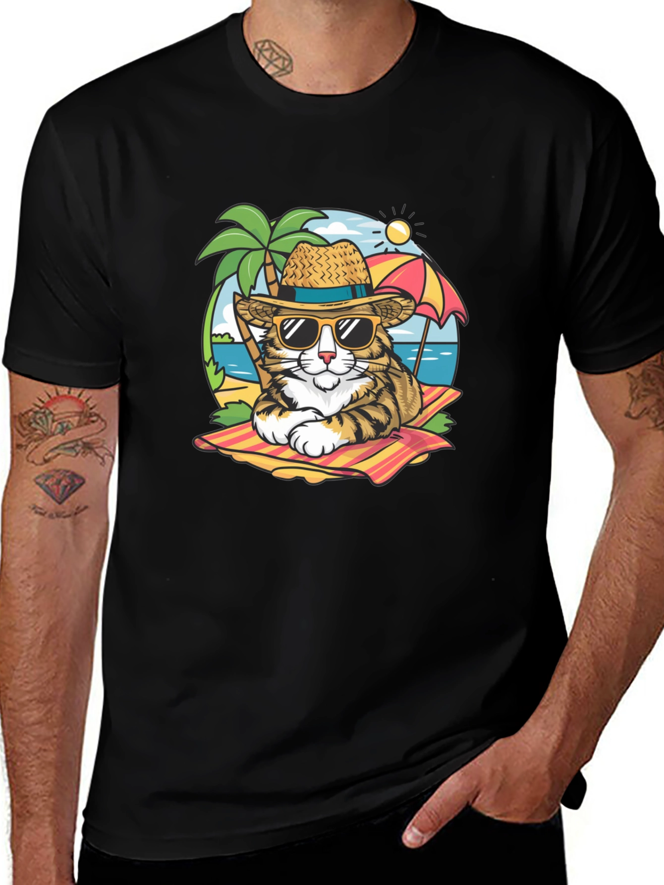 Cool Cat Beach T-Shirt