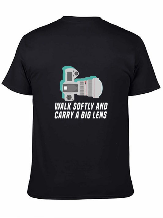 Walk Softly Big Lens Camera T-Shirt