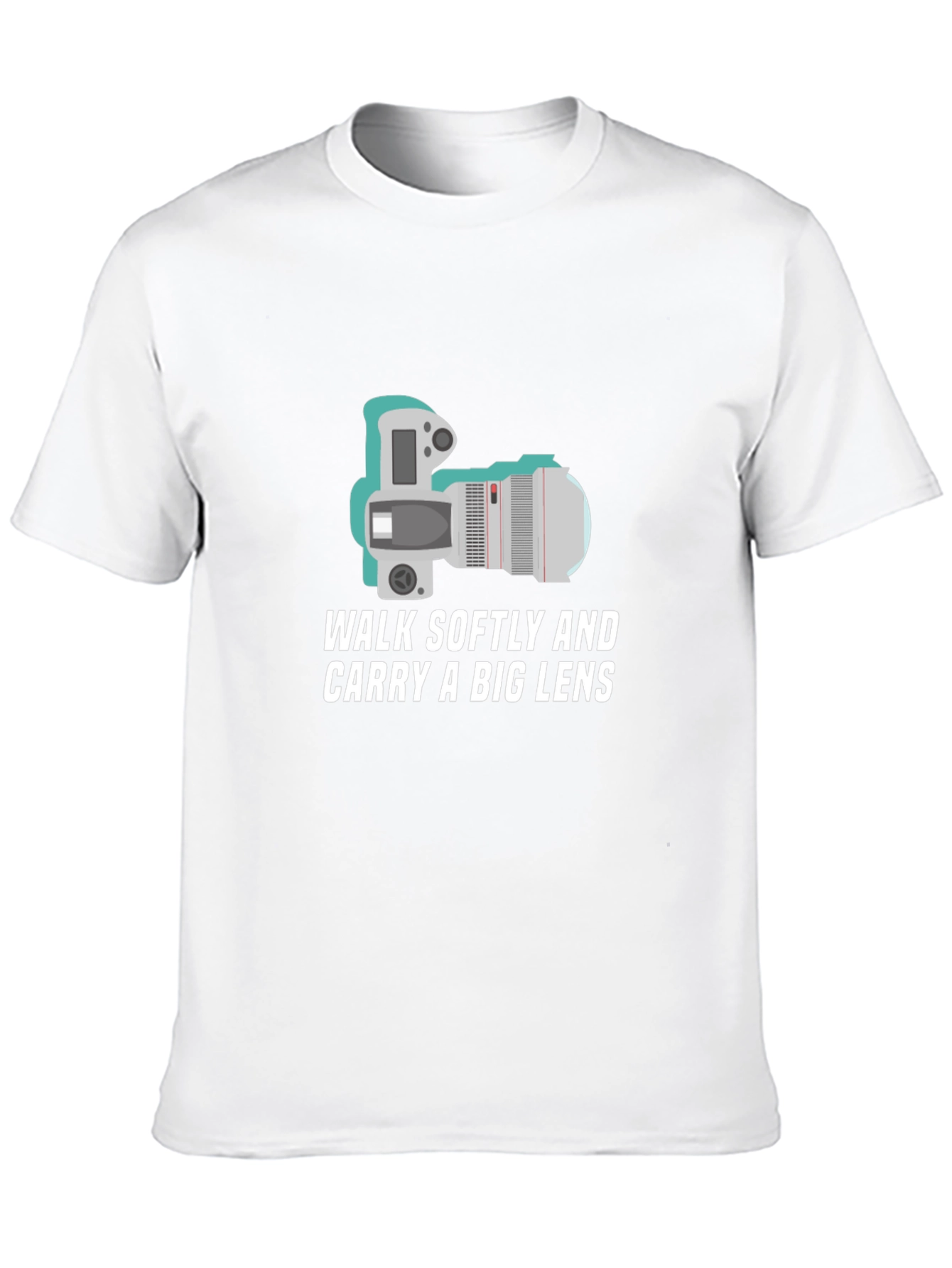 Walk Softly Big Lens Camera T-Shirt