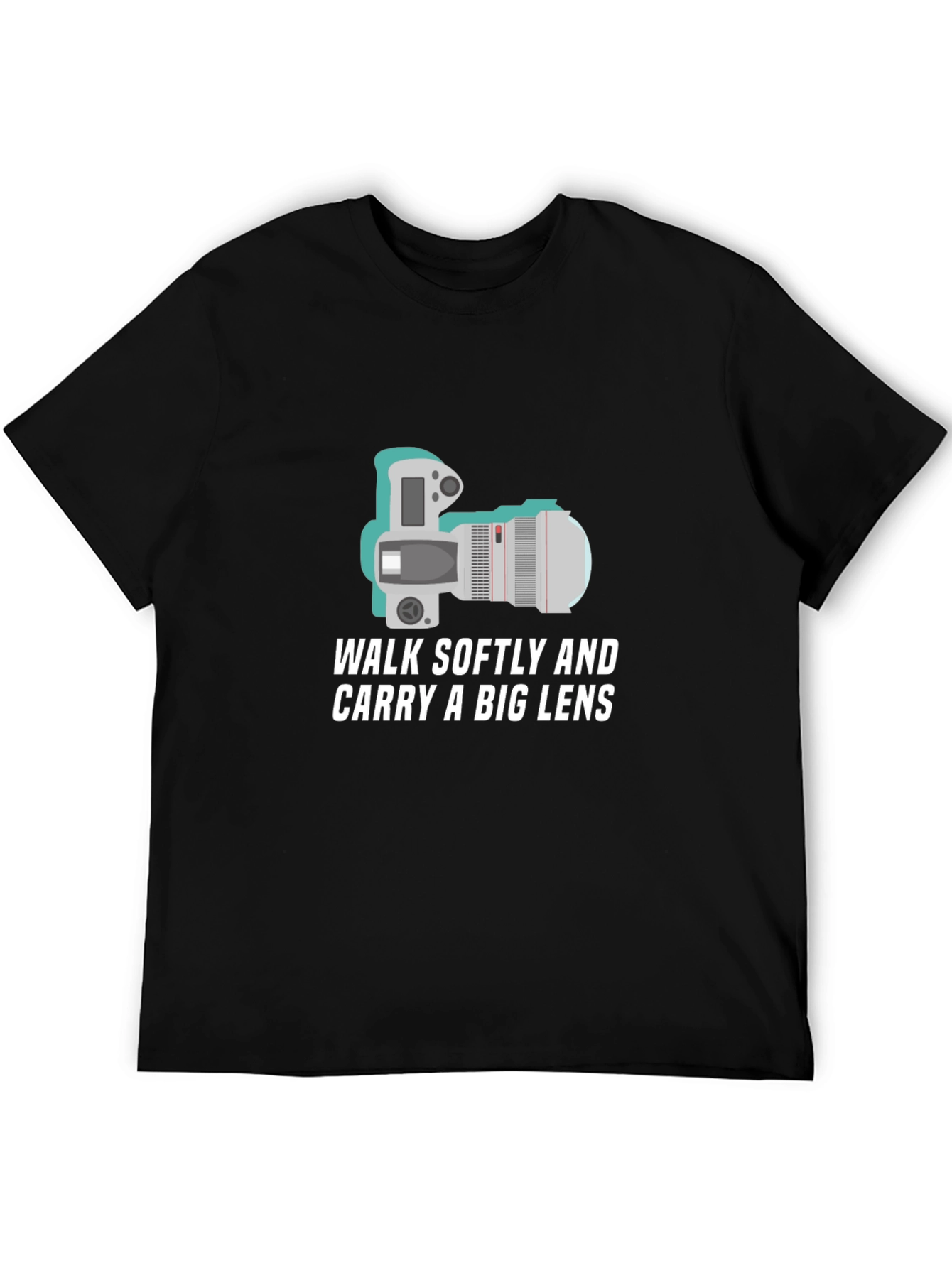 Walk Softly Big Lens Camera T-Shirt