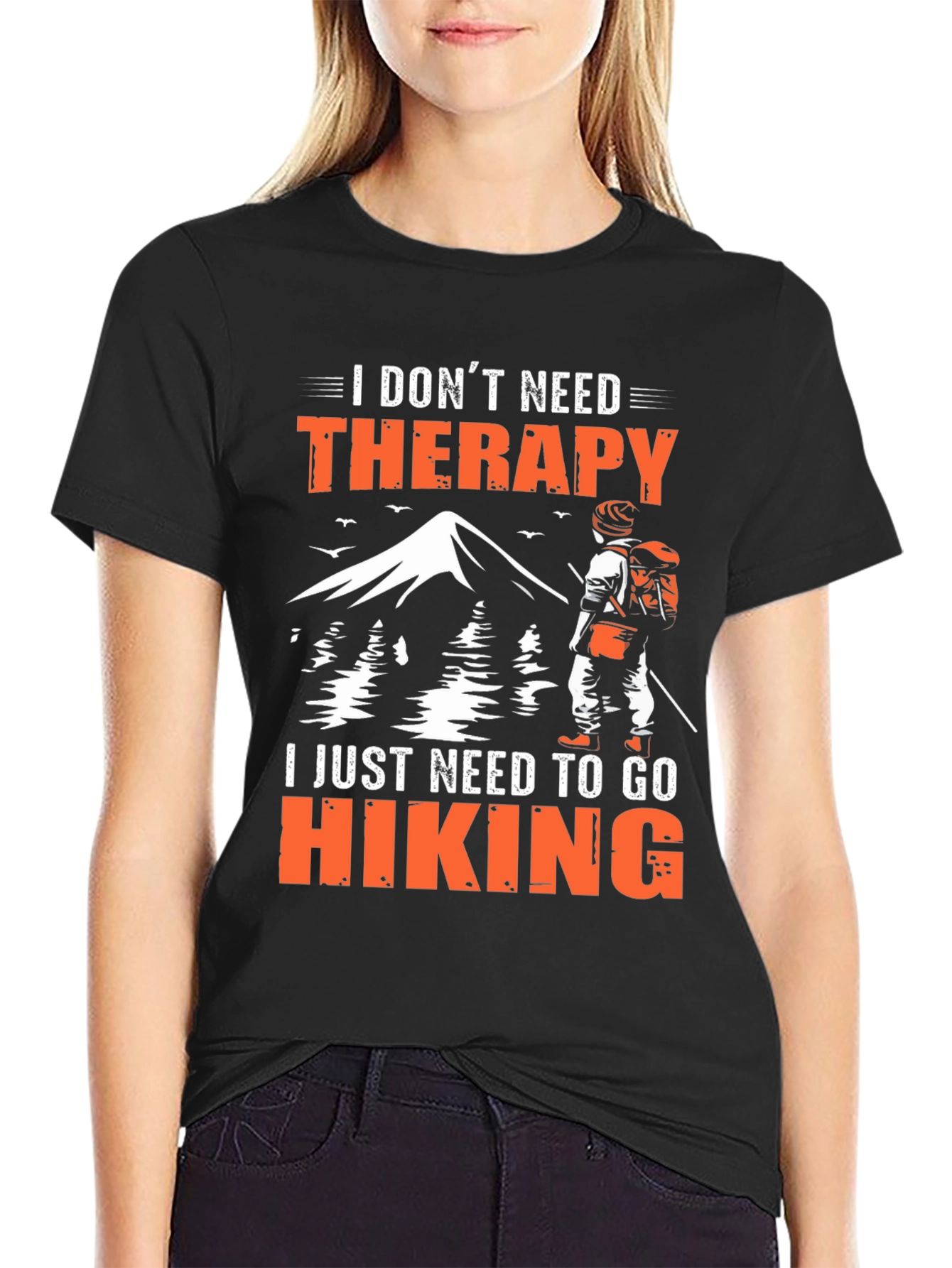 Hiking Therapy Graphic T-Shirt
