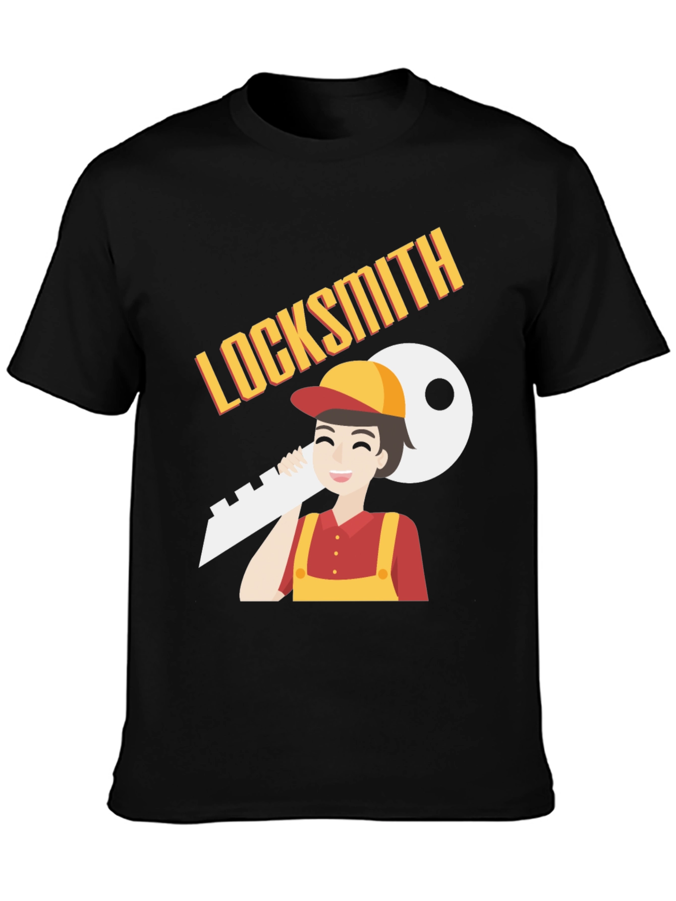 Locksmith Cartoon Graphic T-Shirt