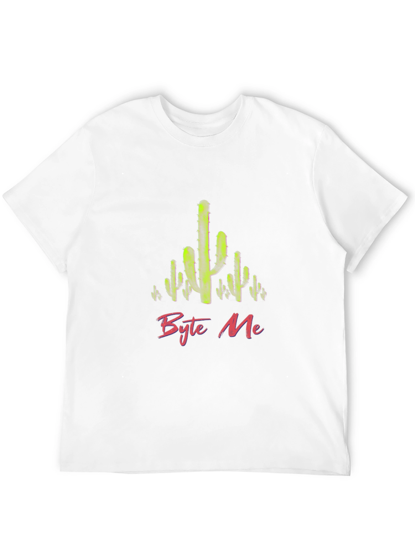 Byte Me Cactus Graphic T-Shirt