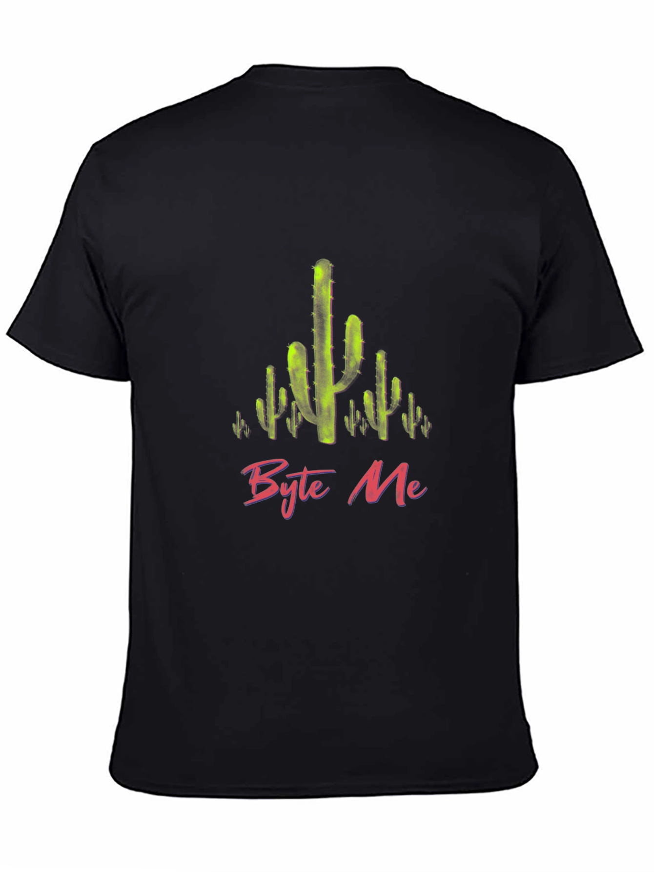 Byte Me Cactus Graphic T-Shirt
