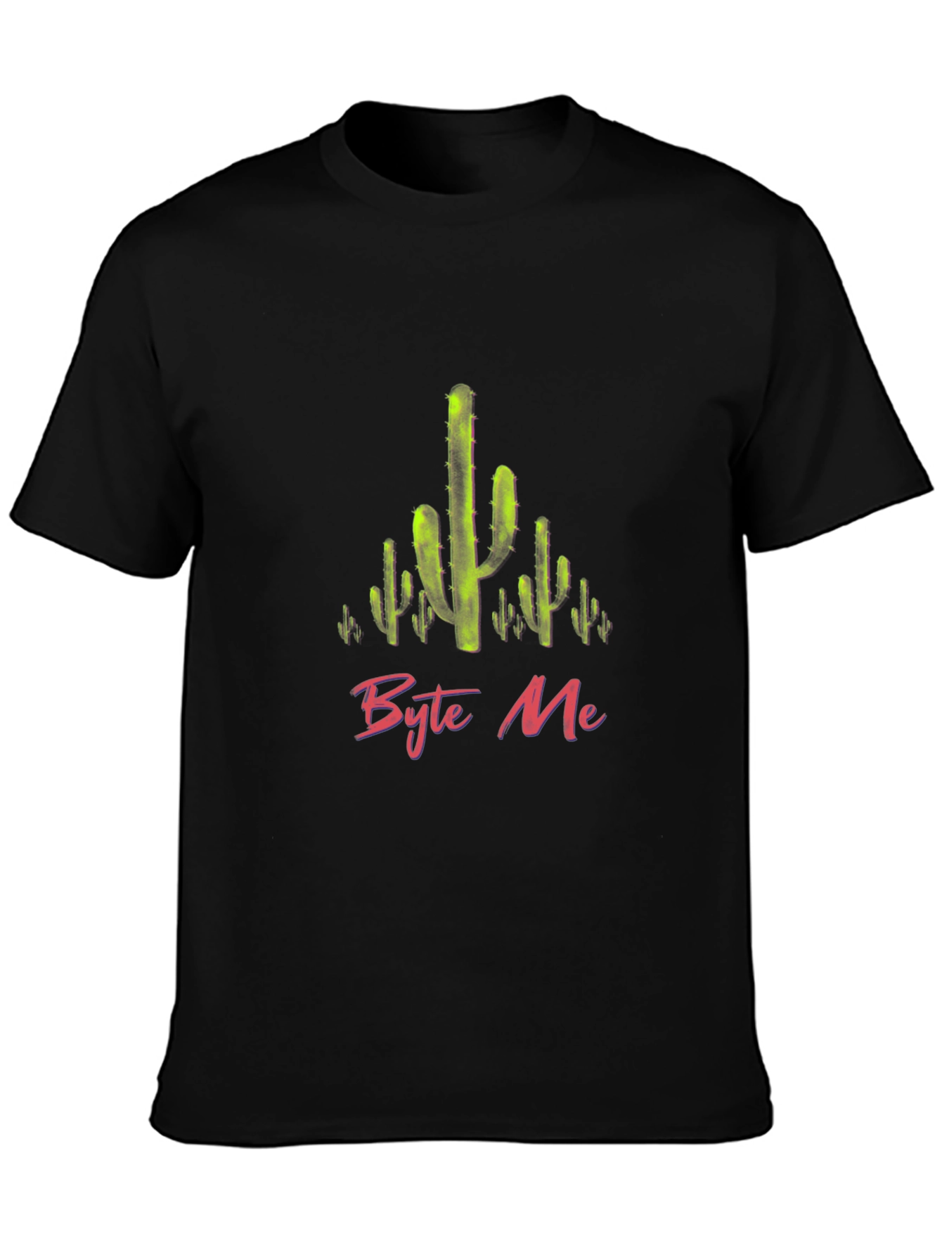 Byte Me Cactus Graphic T-Shirt