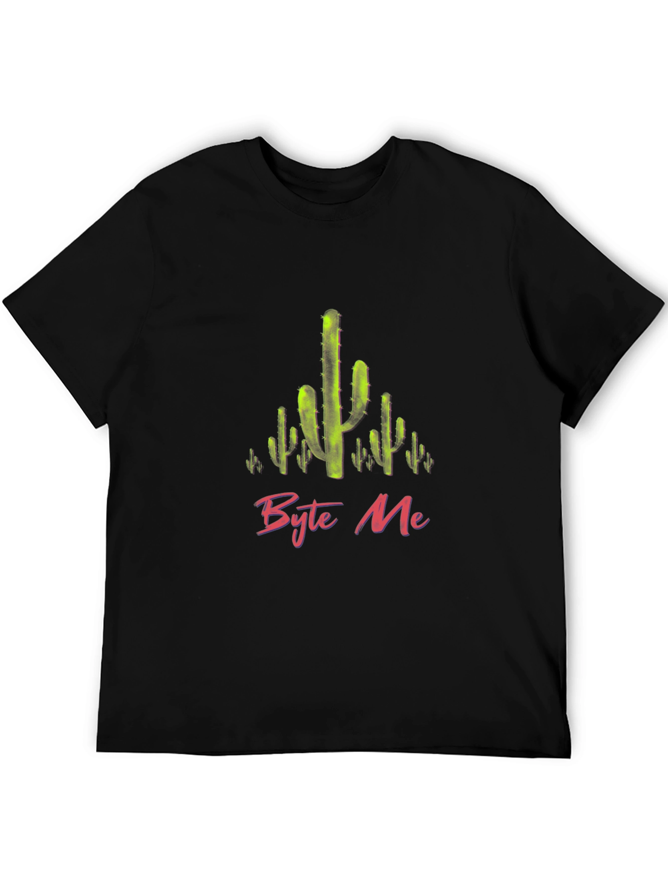 Byte Me Cactus Graphic T-Shirt