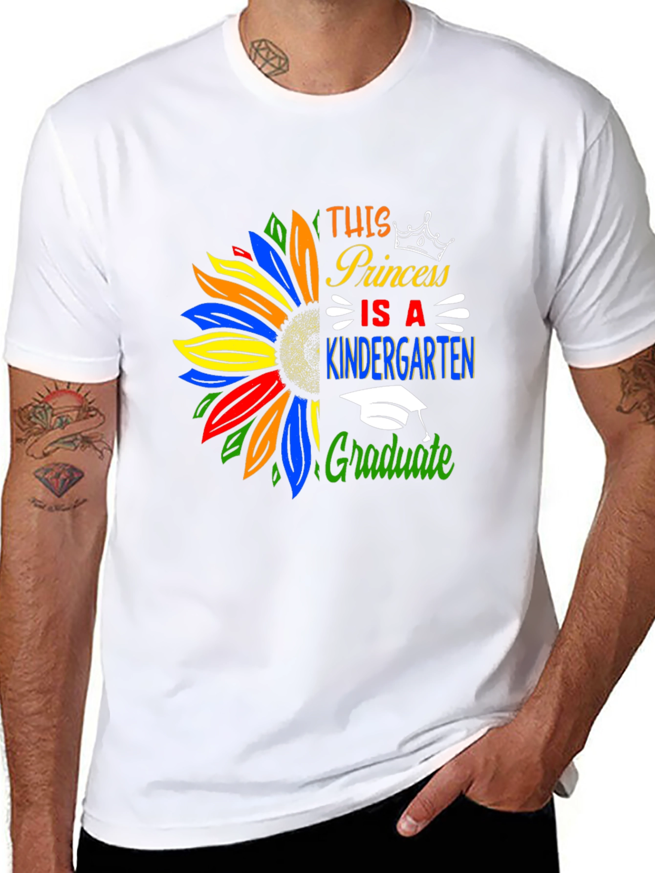 Princess Kindergarten Graduate T-Shirt Sunflower