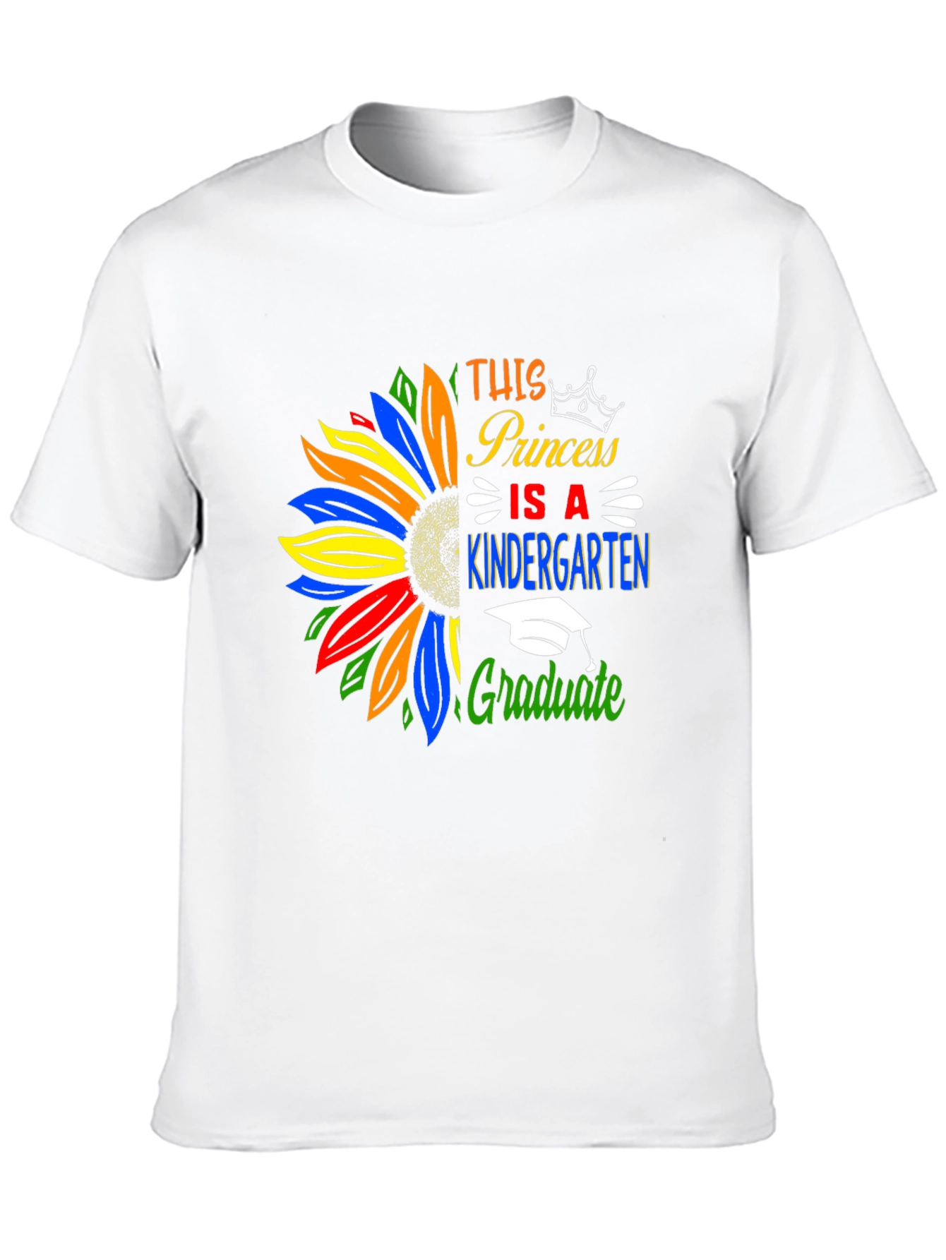 Princess Kindergarten Graduate T-Shirt Sunflower