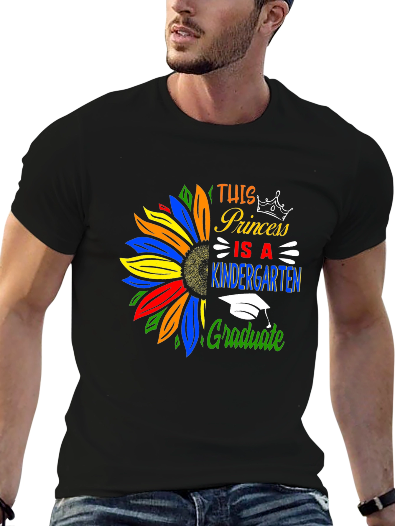 Princess Kindergarten Graduate T-Shirt Sunflower