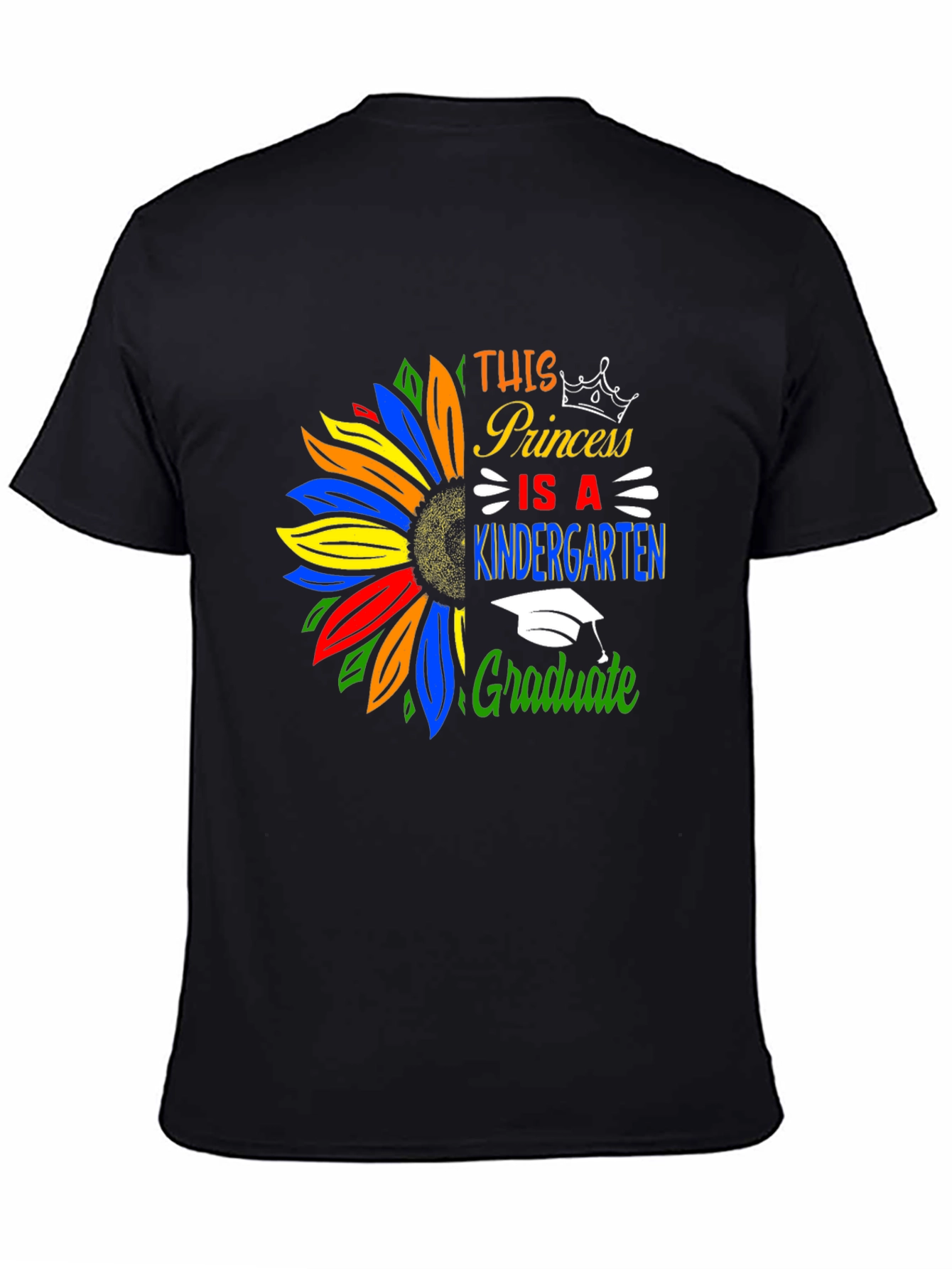 Princess Kindergarten Graduate T-Shirt Sunflower