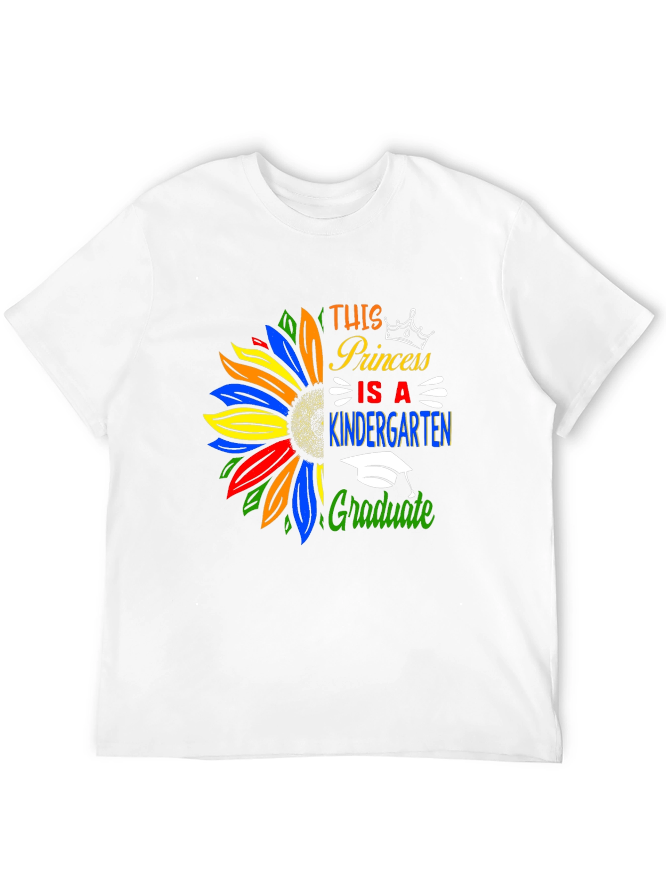 Princess Kindergarten Graduate T-Shirt Sunflower