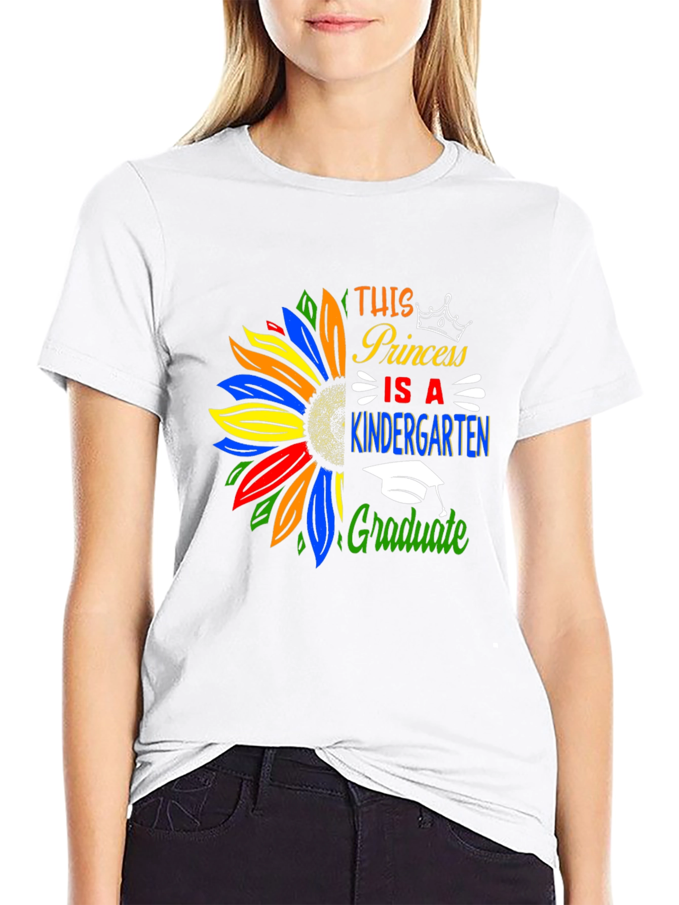 Princess Kindergarten Graduate T-Shirt Sunflower