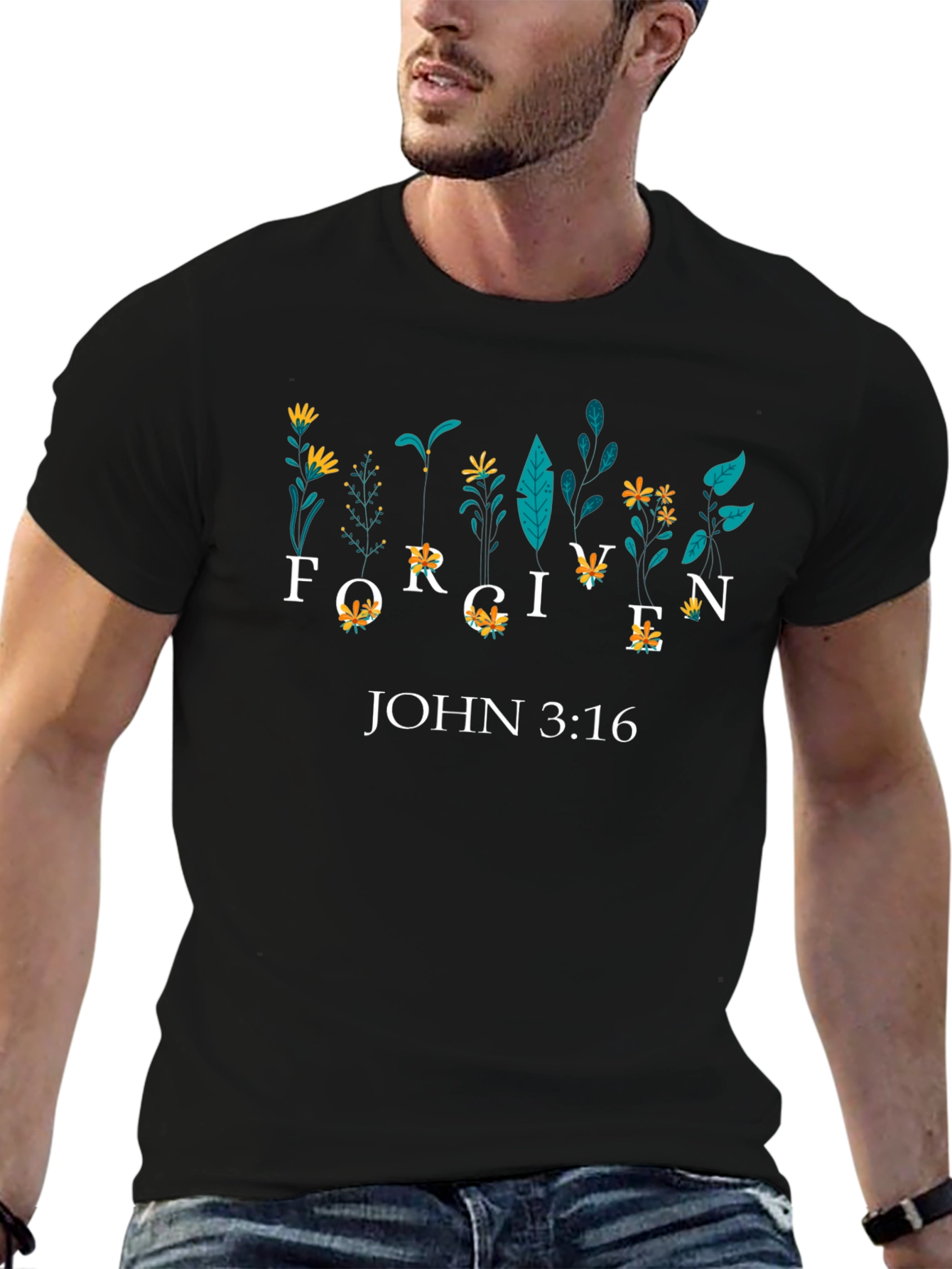 Forgiven John 3:16 Graphic Tee
