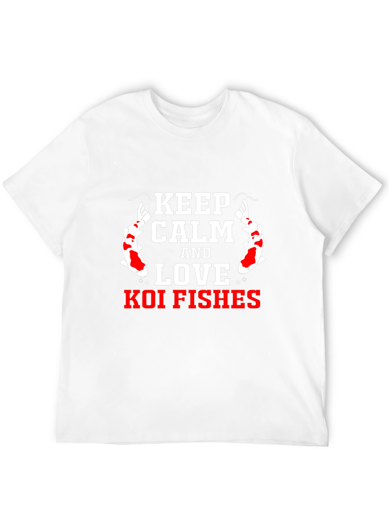 Keep Calm and Love Koi Fishes Graphic T-Shirt