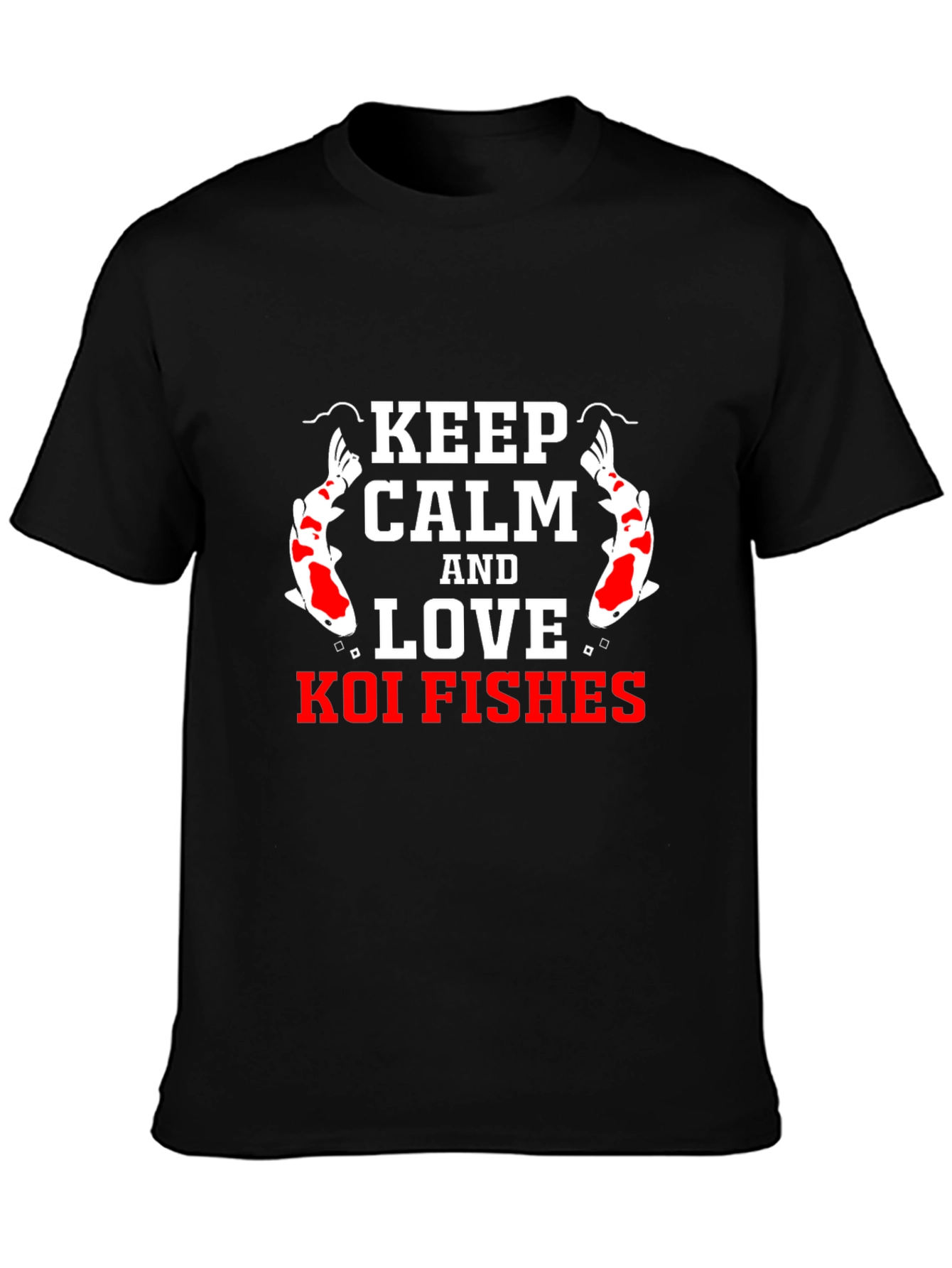 Keep Calm and Love Koi Fishes Graphic T-Shirt