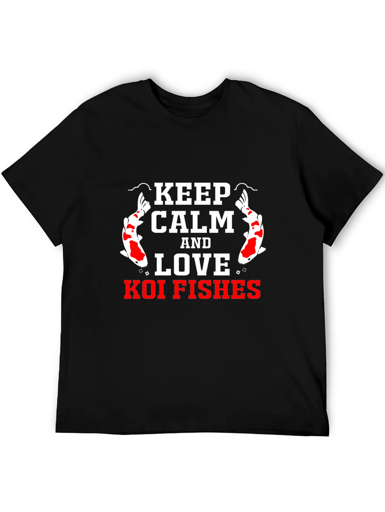 Keep Calm and Love Koi Fishes Graphic T-Shirt