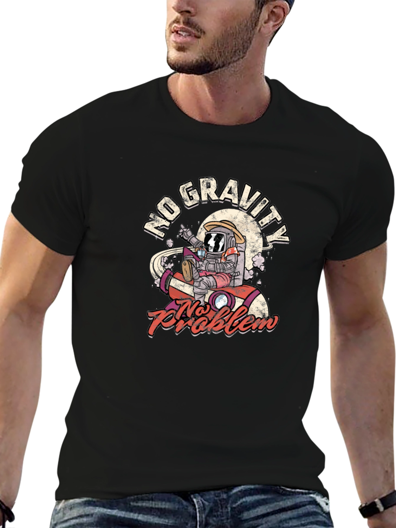 No Gravity No Problem Graphic T-Shirt