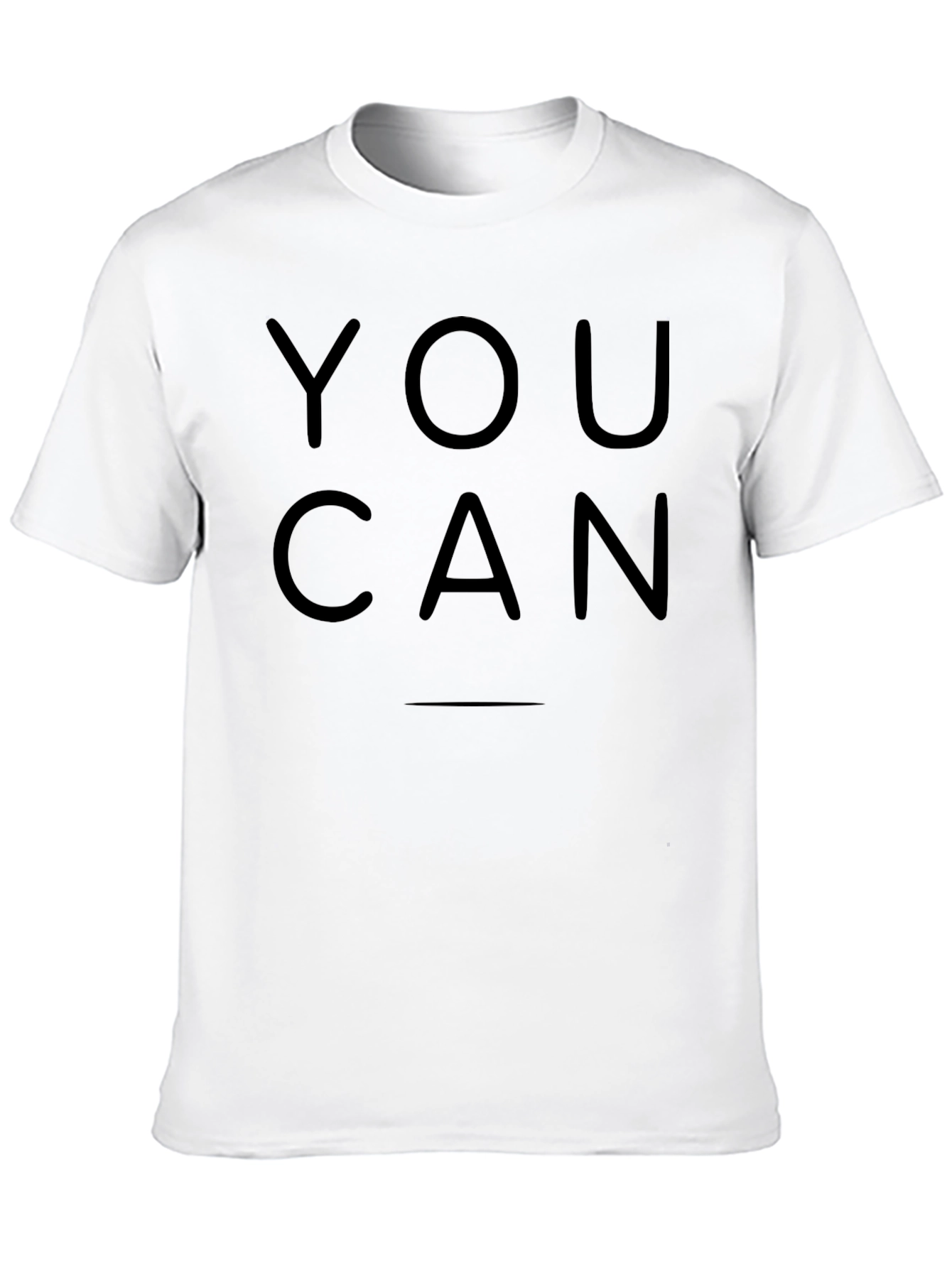 Motivational You Can Black T-Shirt