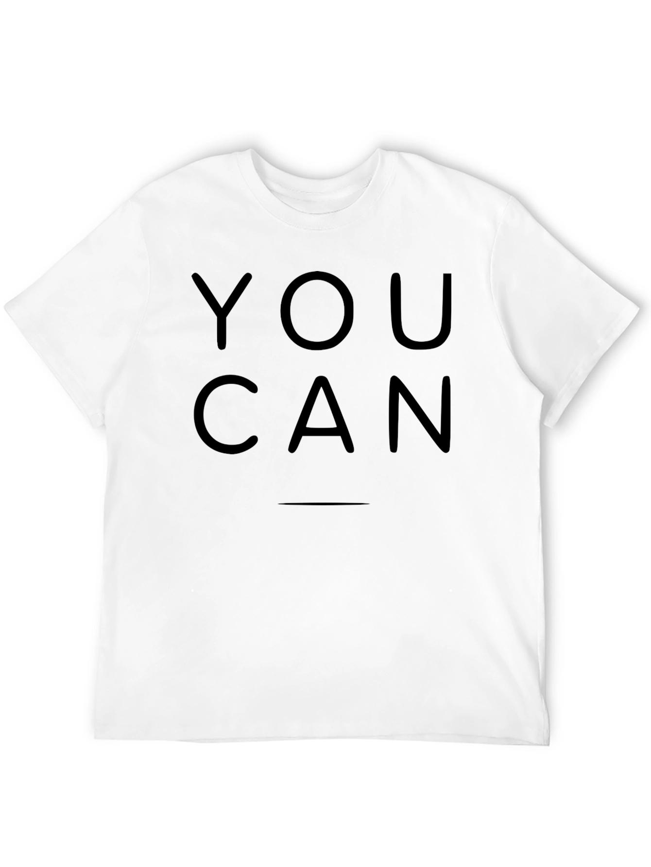 Motivational You Can Black T-Shirt