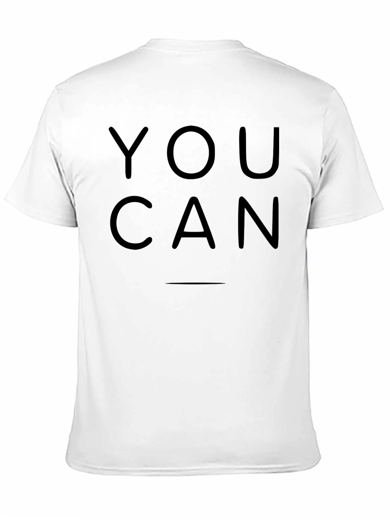 Motivational You Can Black T-Shirt