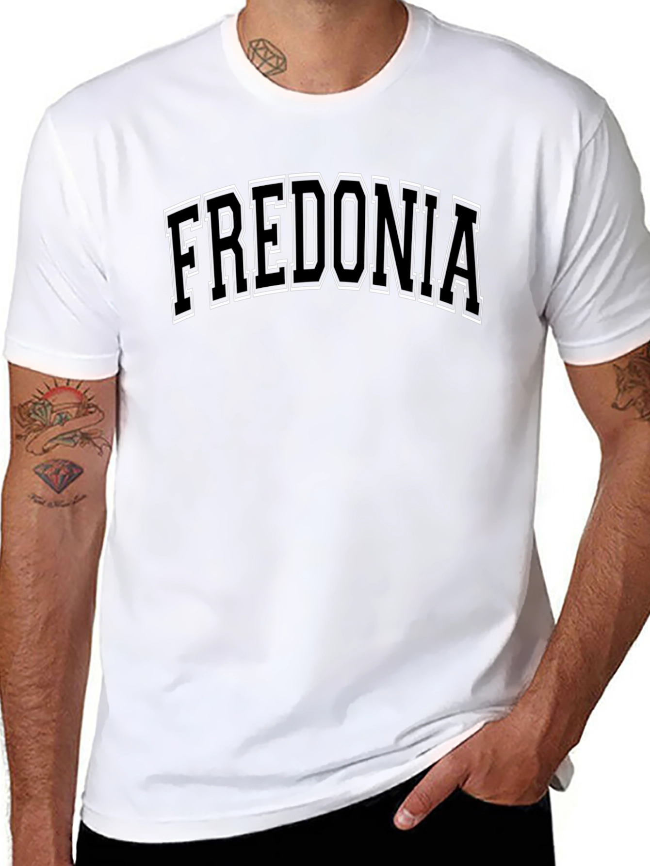 Fredonia Black Graphic T-Shirt