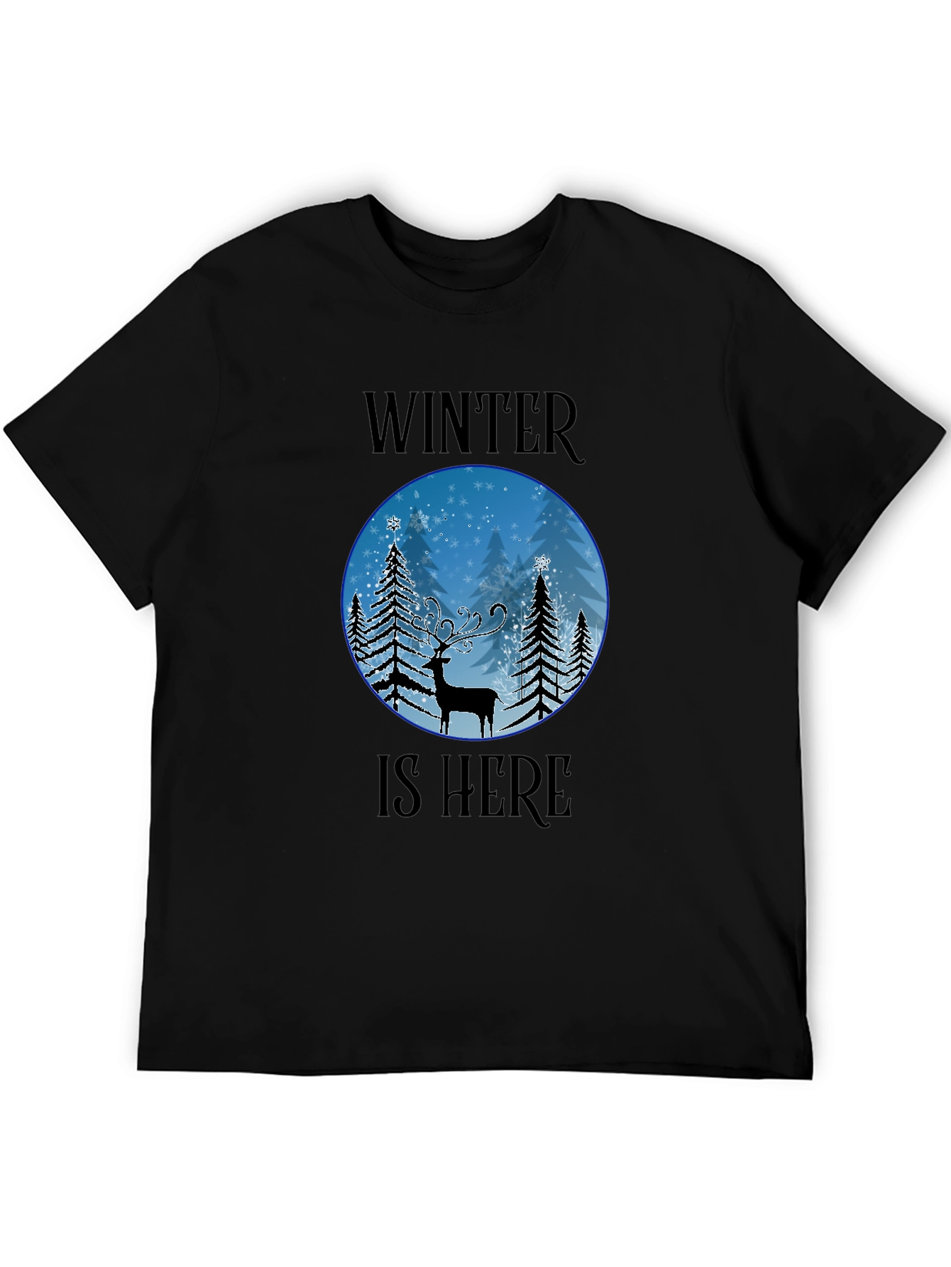 Winter Is Here Deer Graphic T-Shirt