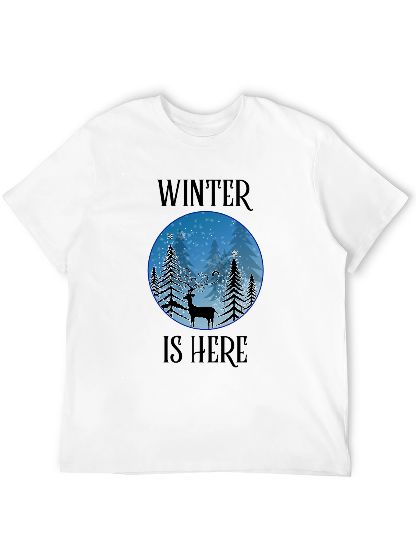 Winter Is Here Deer Graphic T-Shirt