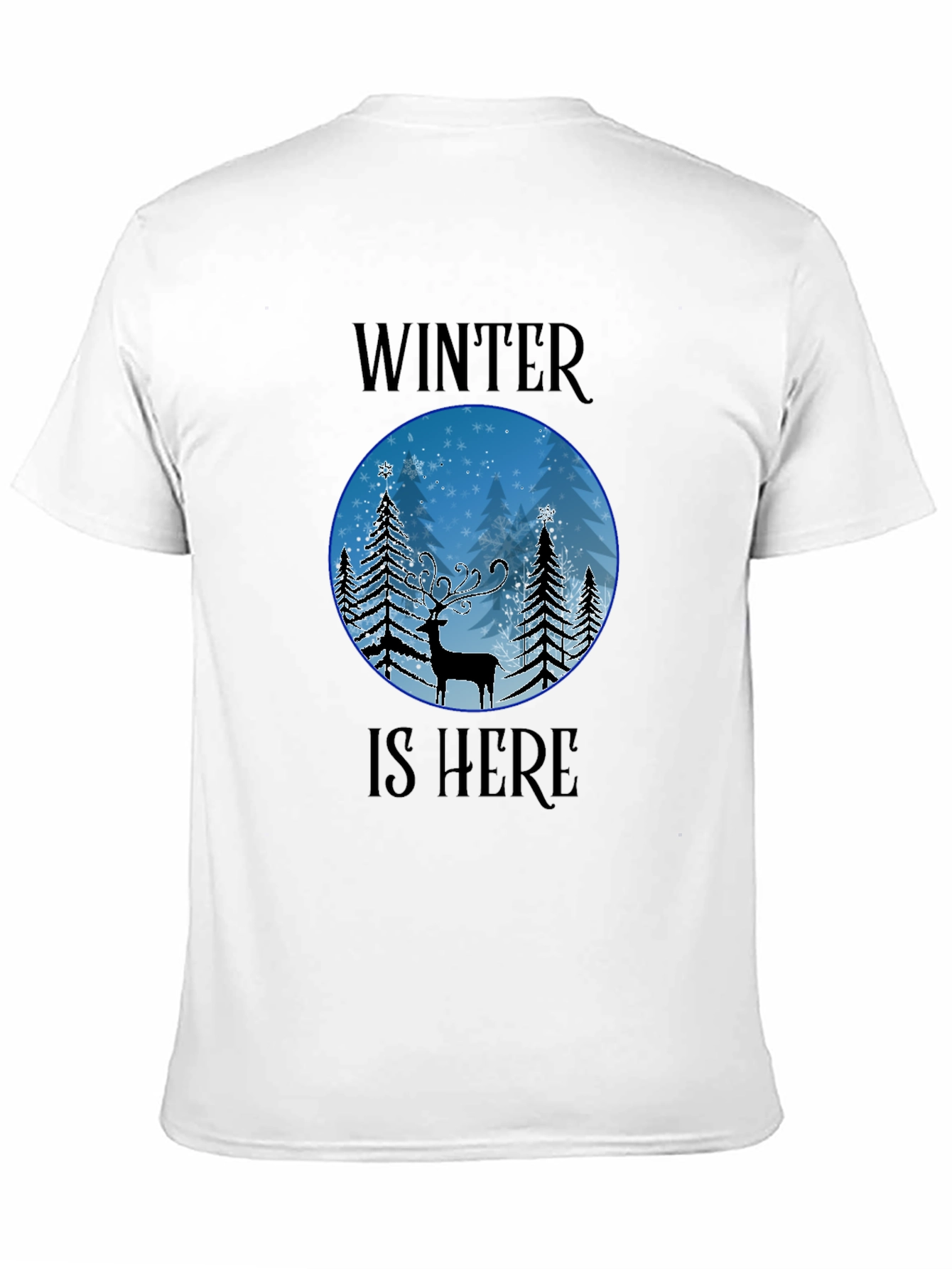 Winter Is Here Deer Graphic T-Shirt