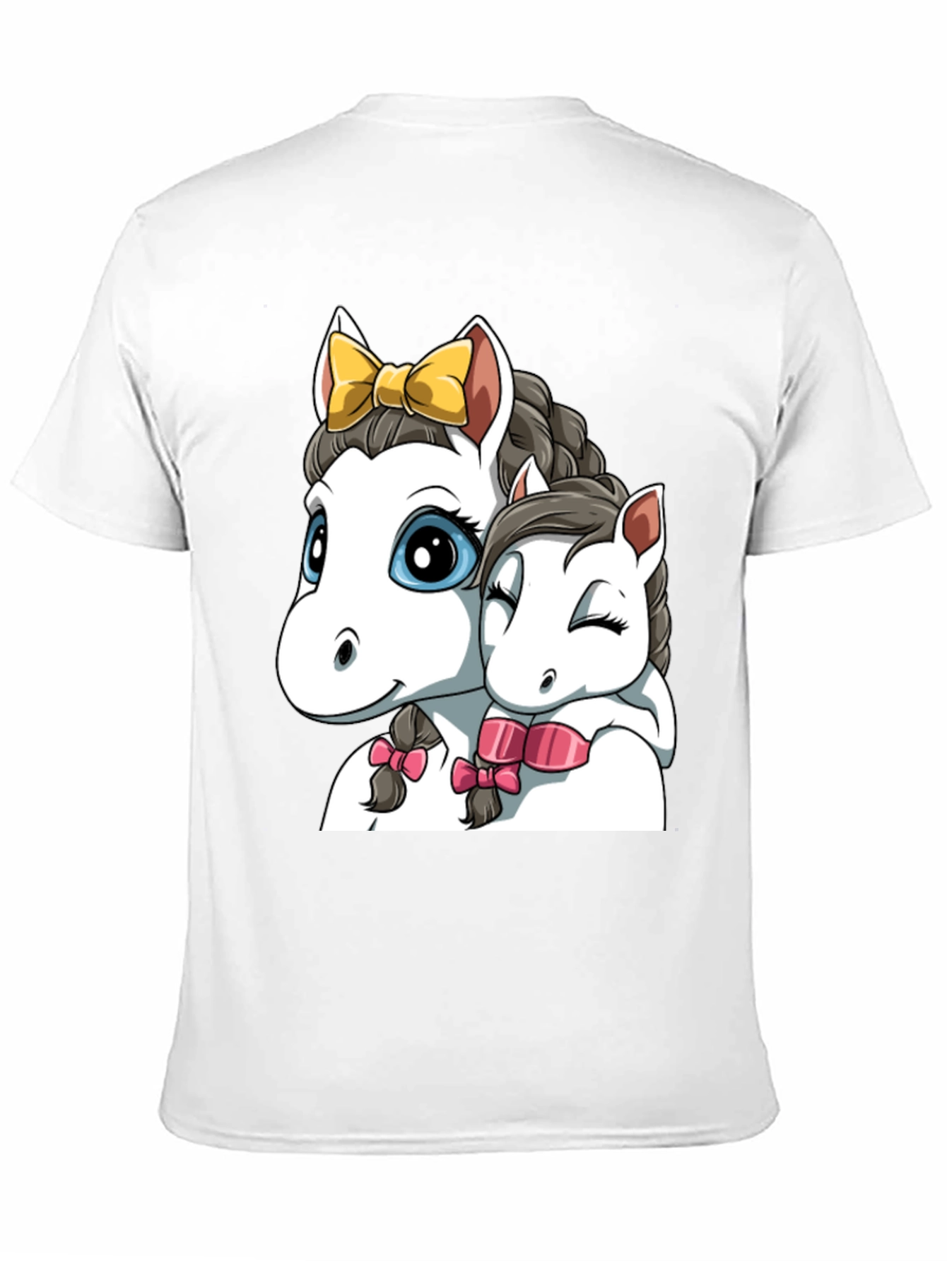 Cute Cartoon Horse Graphic T-Shirt