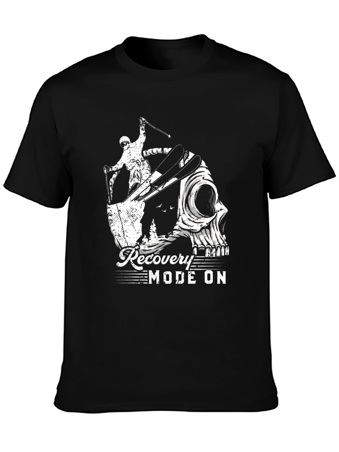Recovery Mode Ski Skull Graphic Tee
