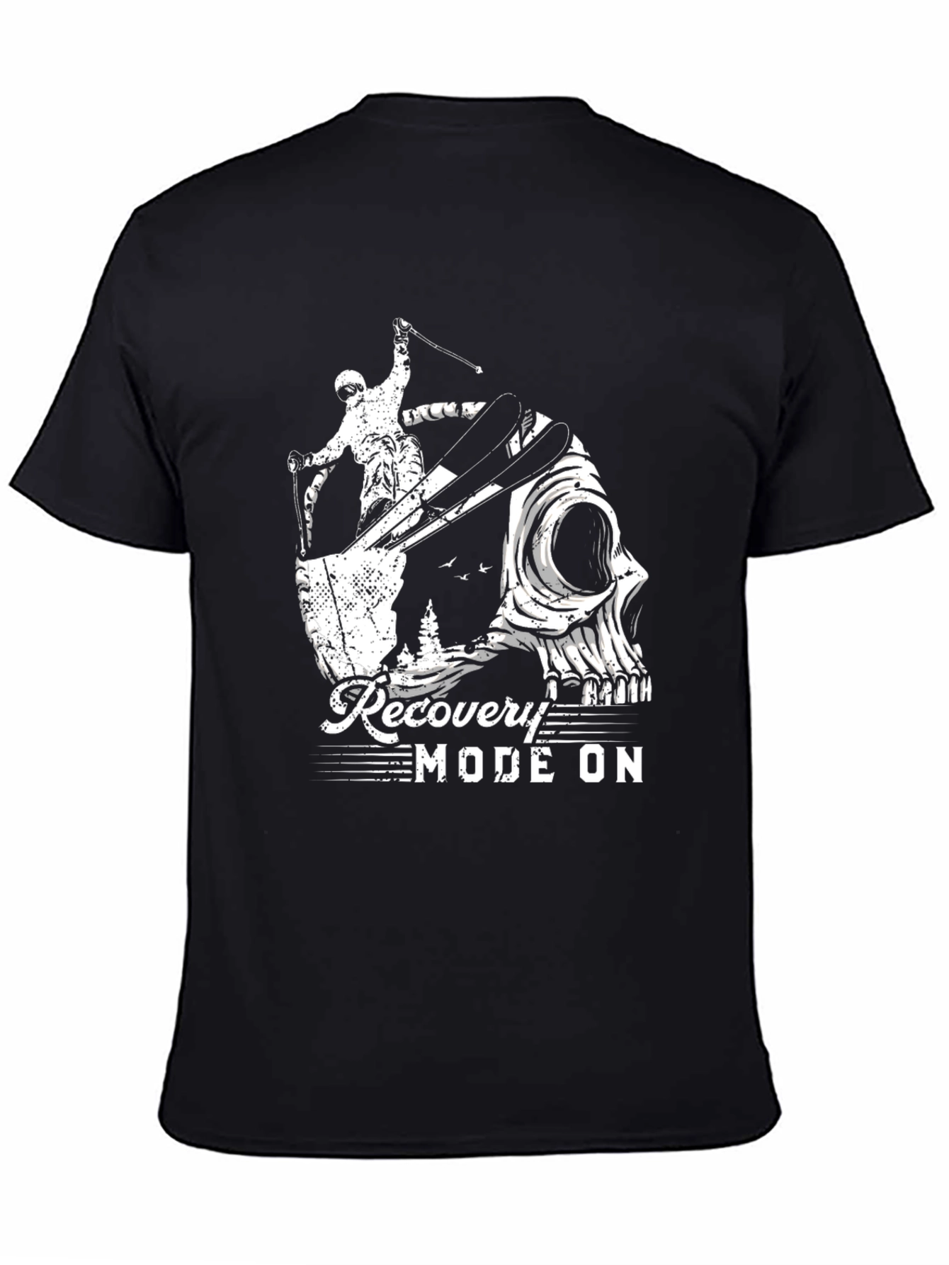 Recovery Mode Ski Skull Graphic Tee